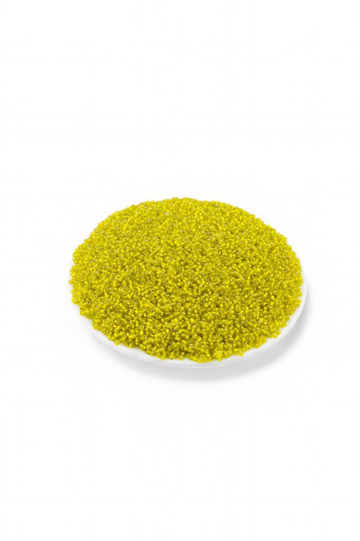 Kristal Limon Sarı (11/0) 2 mm Kum Boncuğu 100 gr