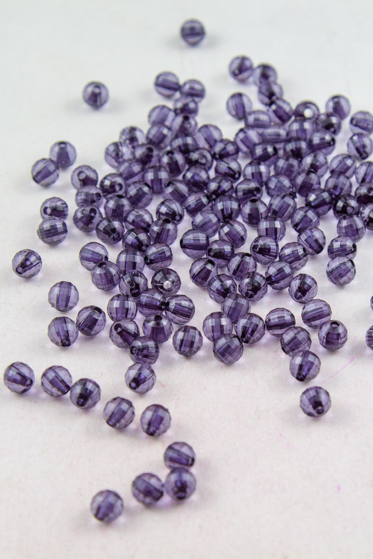 Lacivert 6 mm Dünya Akrilik Boncuk Aksesuar (25 Gram)