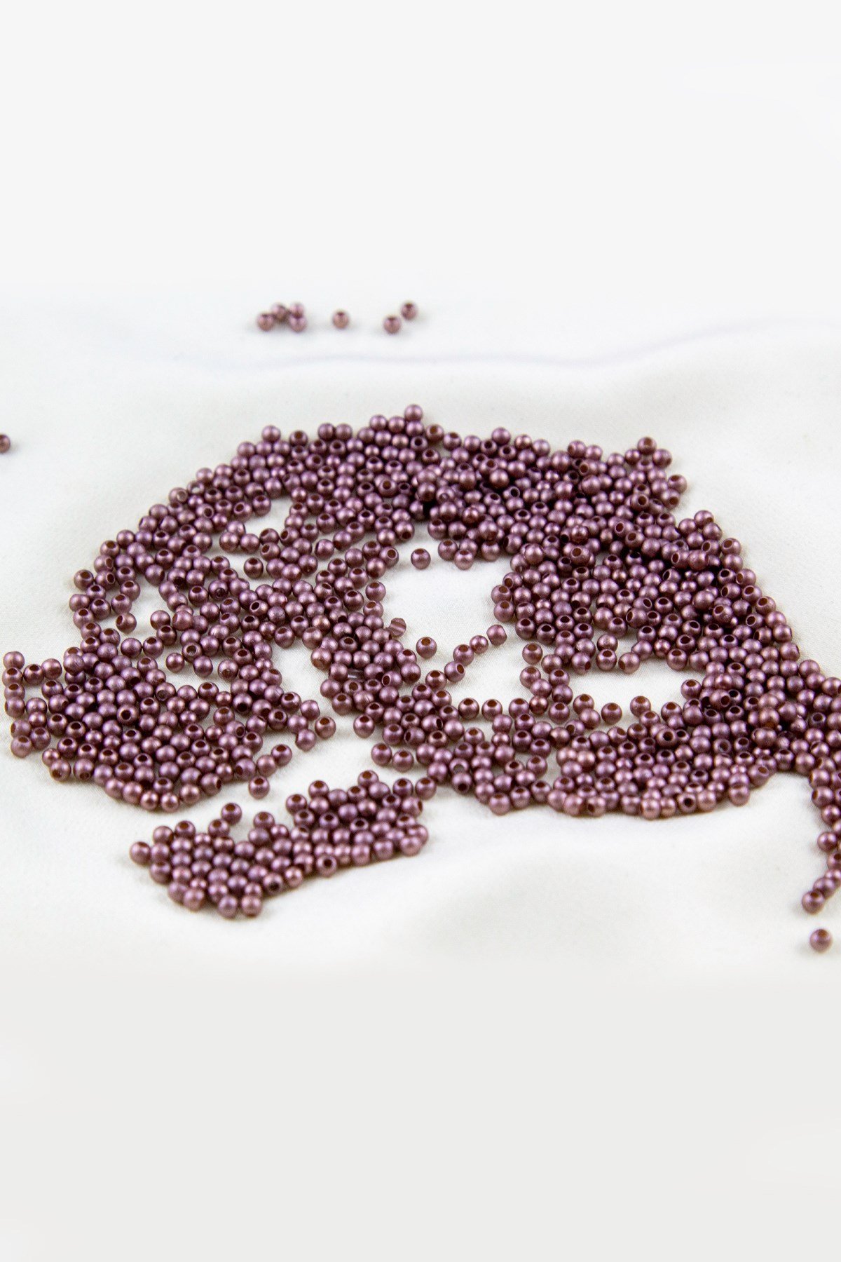 Mat Gül Rengi 3 mm Plastik İnci Boncuk Takı Aksesuar Malzemesi (25 Gr)