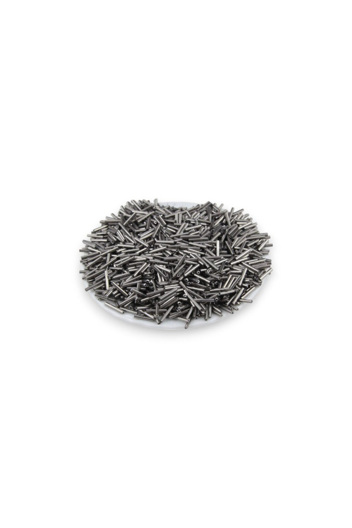 Metal Gri Kaplama Boru 12 Mm Boncuk 44 gr