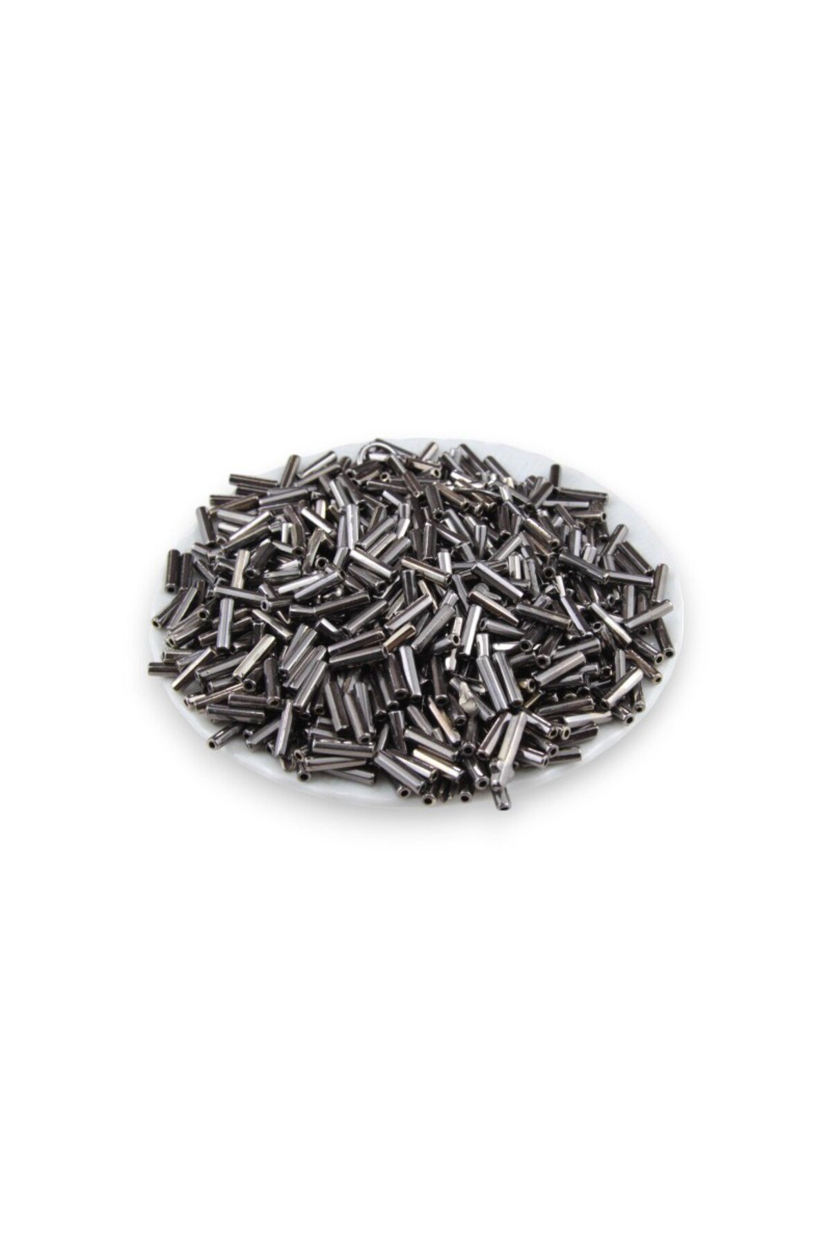 Metal Koyu Gümüş Boru 12 Mm Boncuk 35 gr