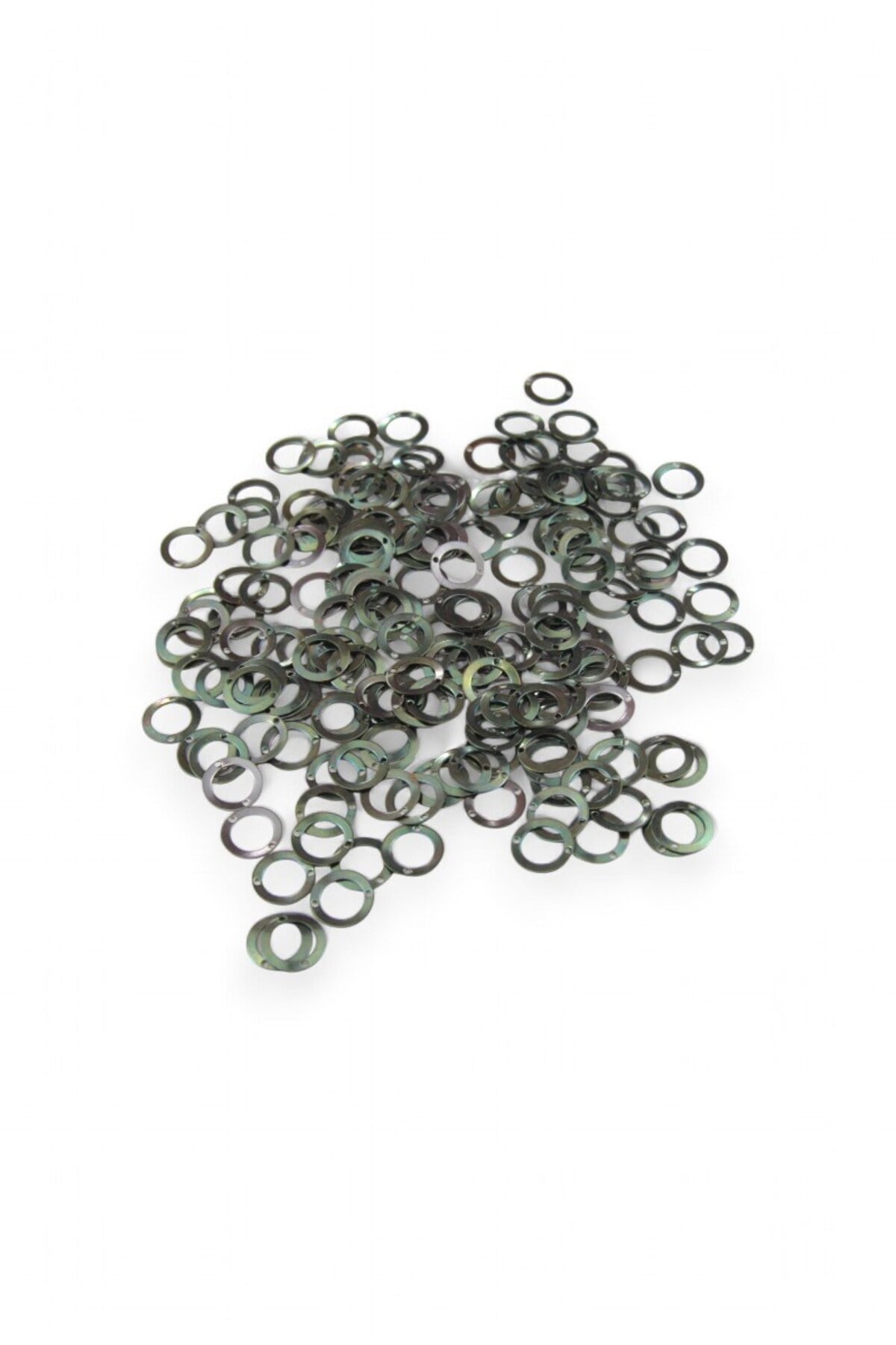 Metalize Yeşil Pirinç 13x2 mm Pul Payet (30 Gr 100 Adet)