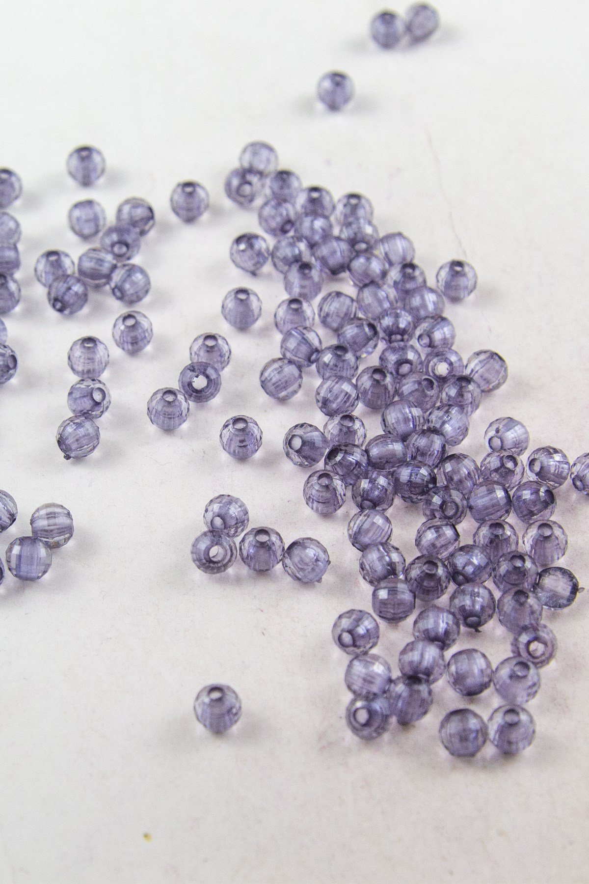 Mor 6 mm Dünya Akrilik Boncuk Aksesuar (25 Gram)