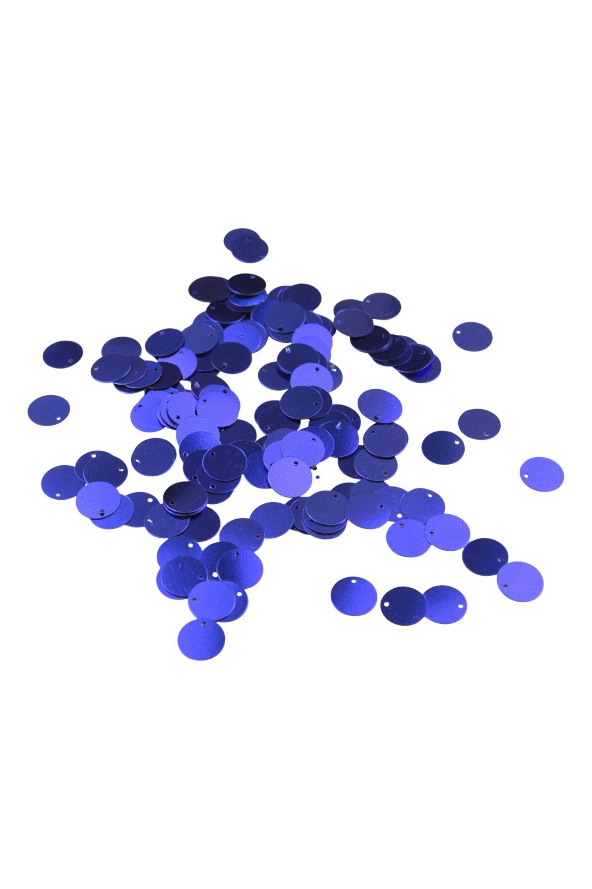 Mor Rengi 12 mm Yandan Delikli Plastik Pul Payet 20 Gr (Tülbent, Oya, Havlu Malzemesi)
