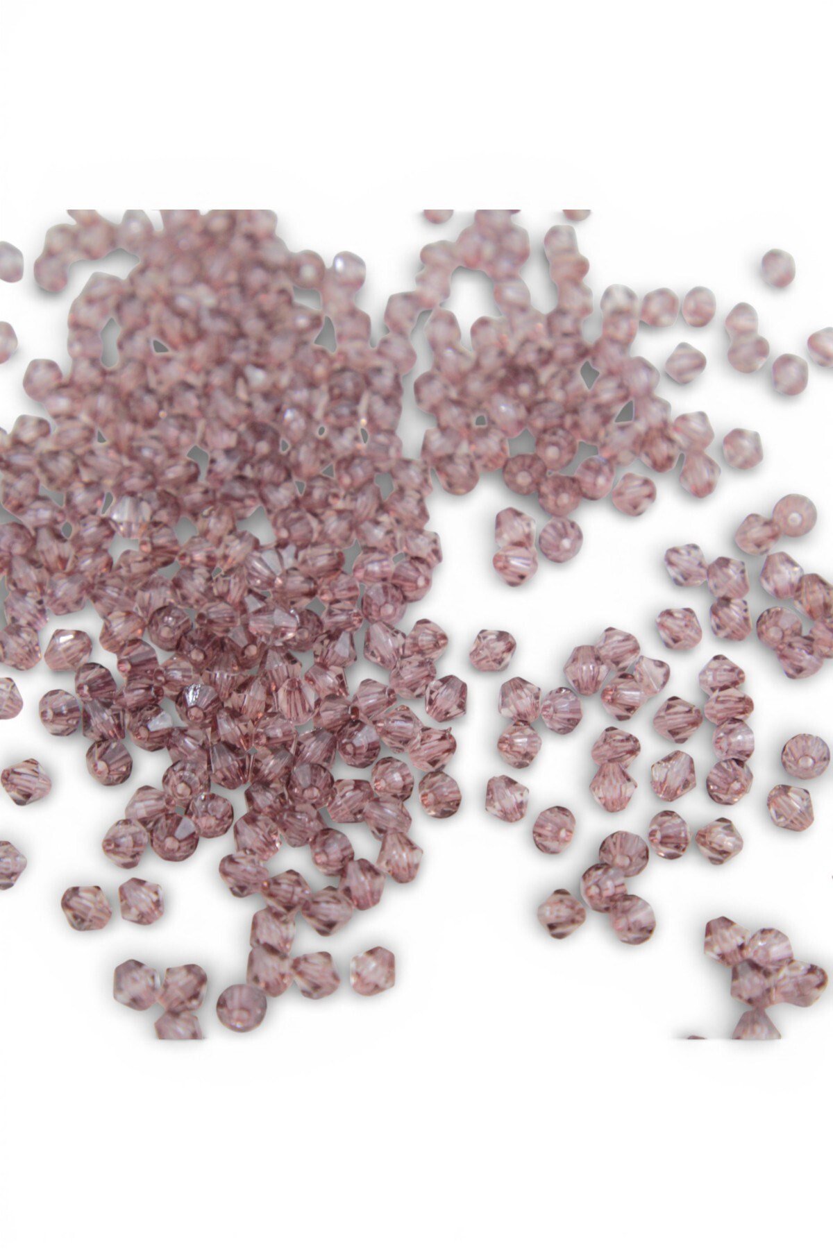 Mürdüm Tonu 5 mm Piramit Akrilik Boncuk Aksesuar Takı Malzemesi (25 Gram)