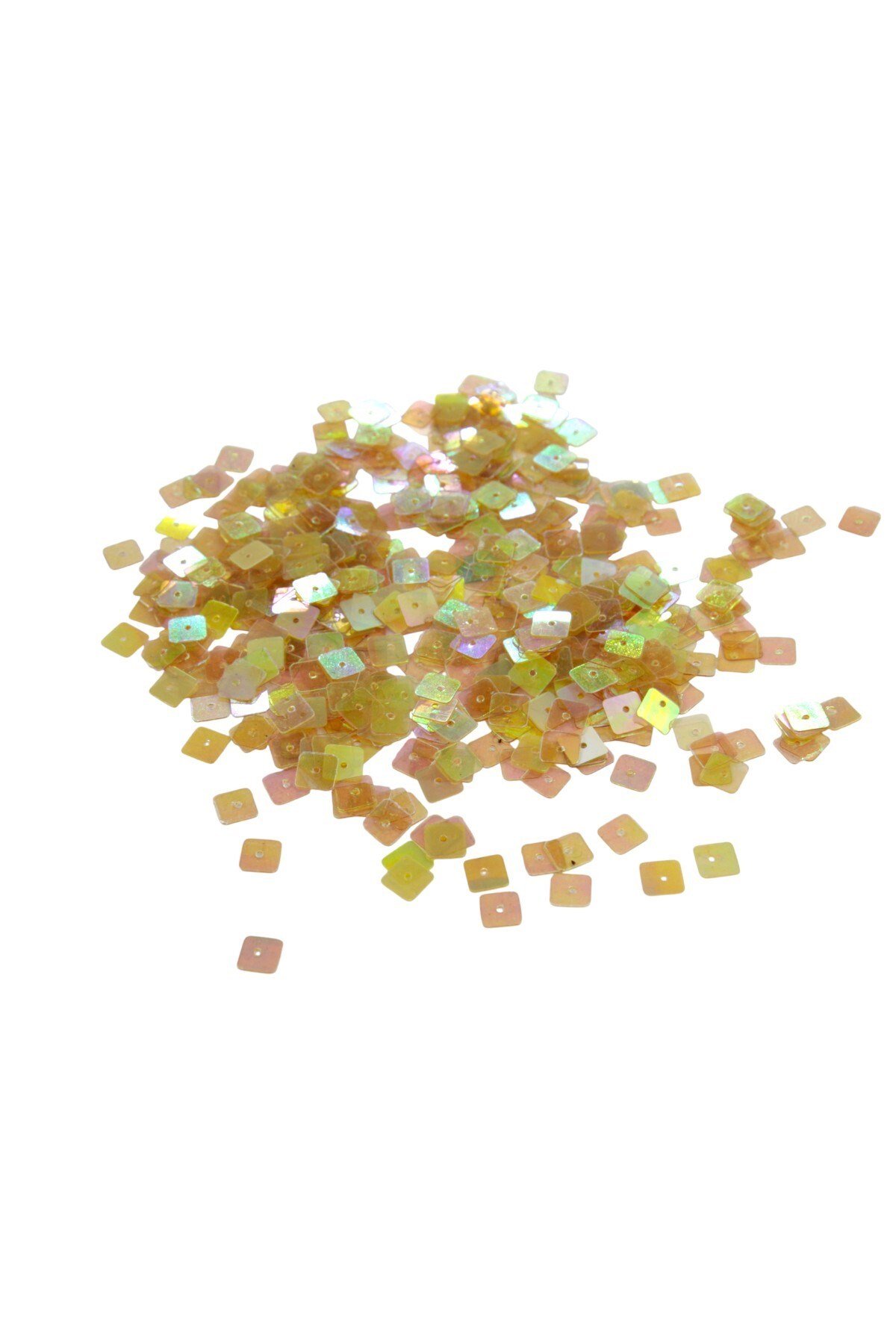 Pembe Şeffafımsı Janjan 8x8 Kare Pul Payet 30 Gr (Tülbent, Oya, Havlu Malzemesi)