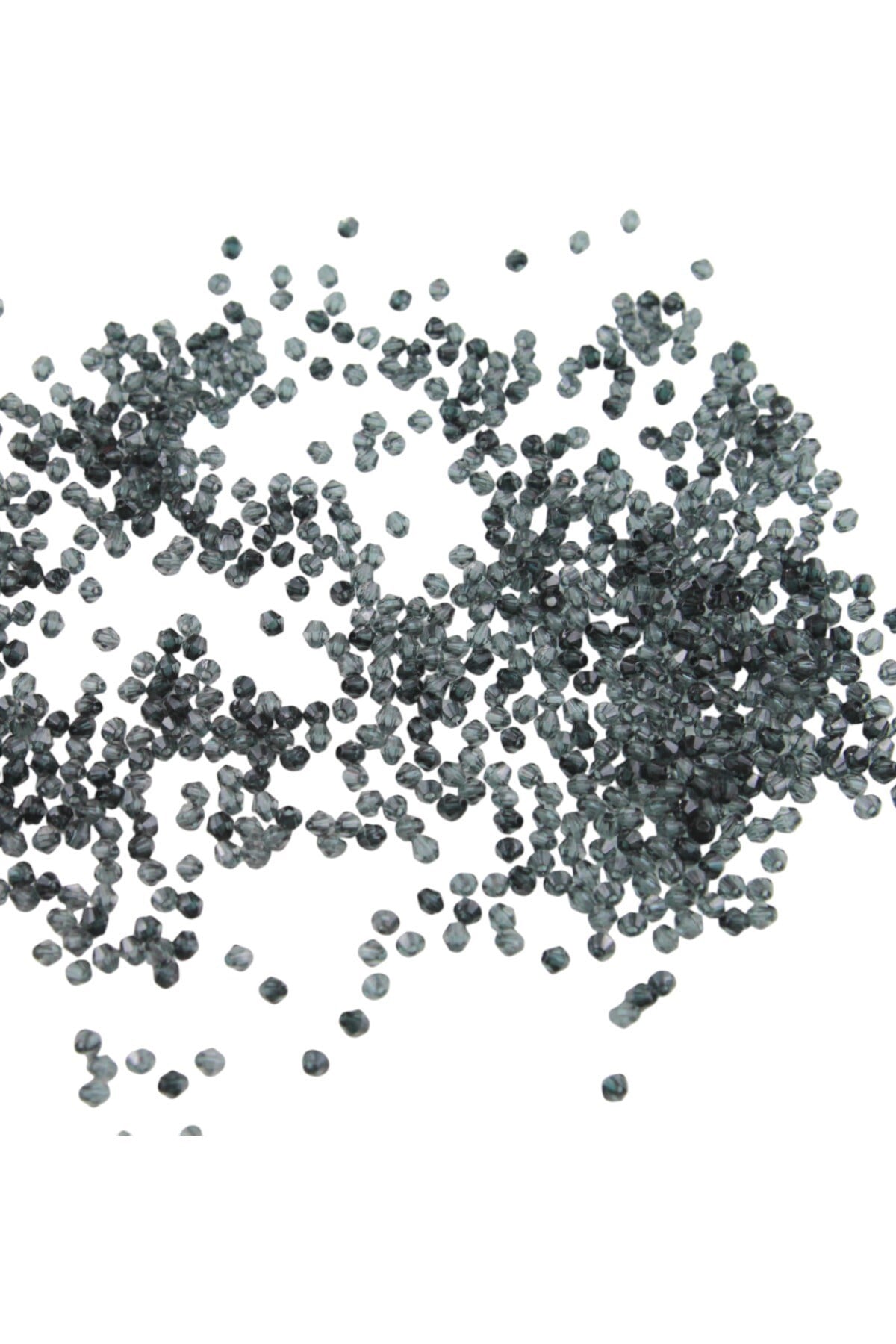 Piramit Akrilik Boncuk Çift Renk Antra 4 mm Aksesuar Takı Malzeme (25 Gr)
