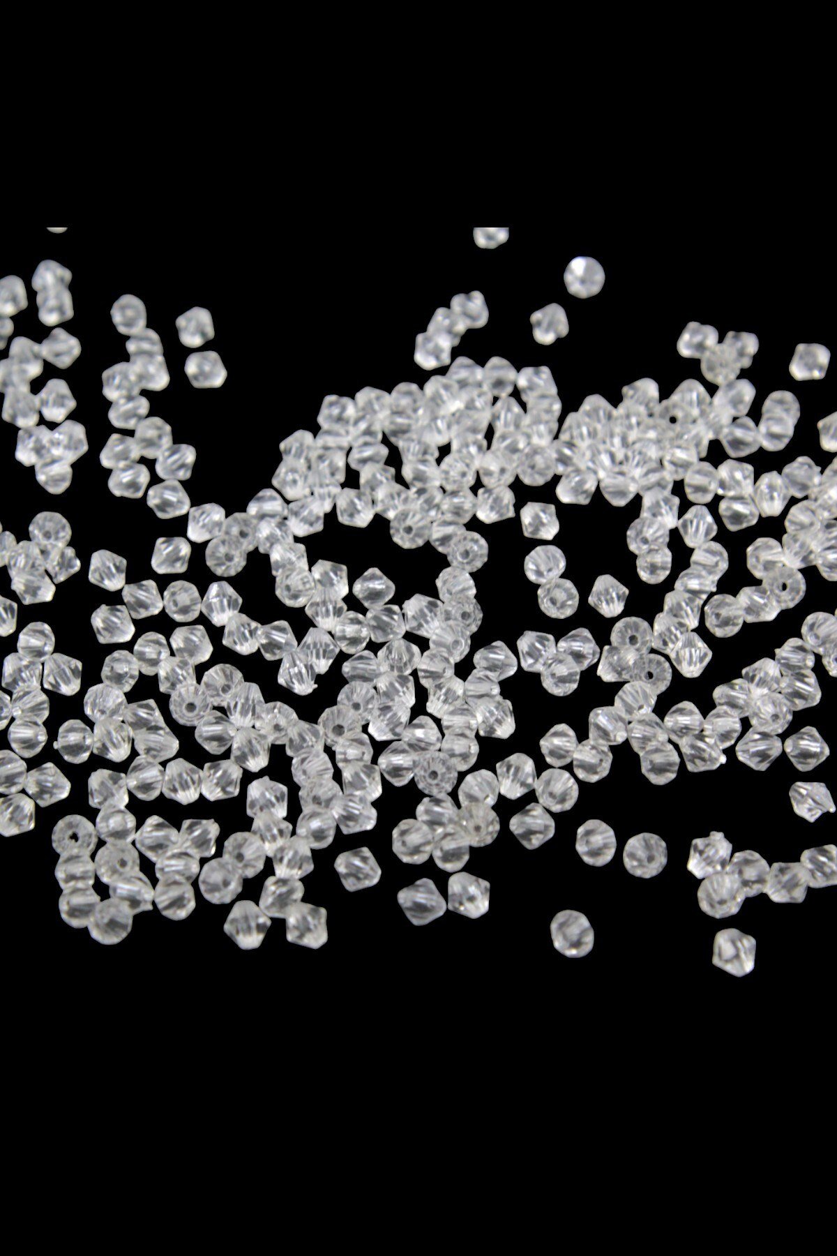 Şeffaf 6 mm Akrilik Boncuk Aksesuar Takı Malzemesi (35 Gram)