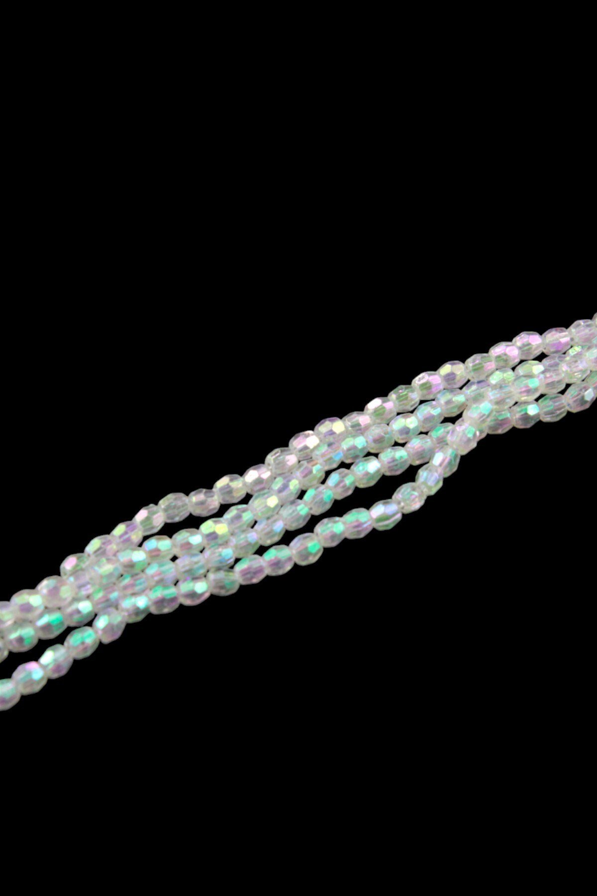 Şeffaf Janjan 4 mm Plastik Boncuk Aksesuar Takı Malzemesi (25 Gr)