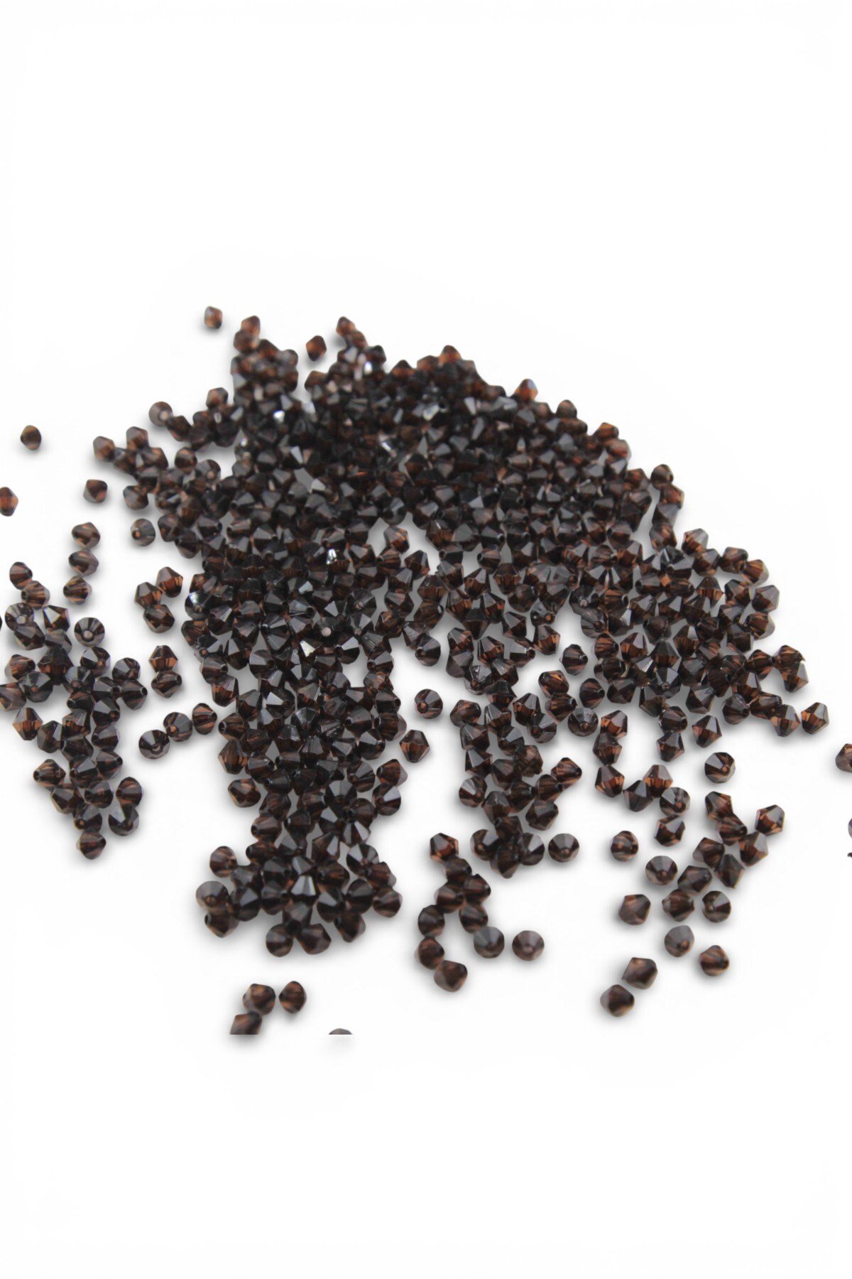 Siyah 5 mm Piramit Akrilik Boncuk Aksesuar Takı Malzemesi (25 Gram)