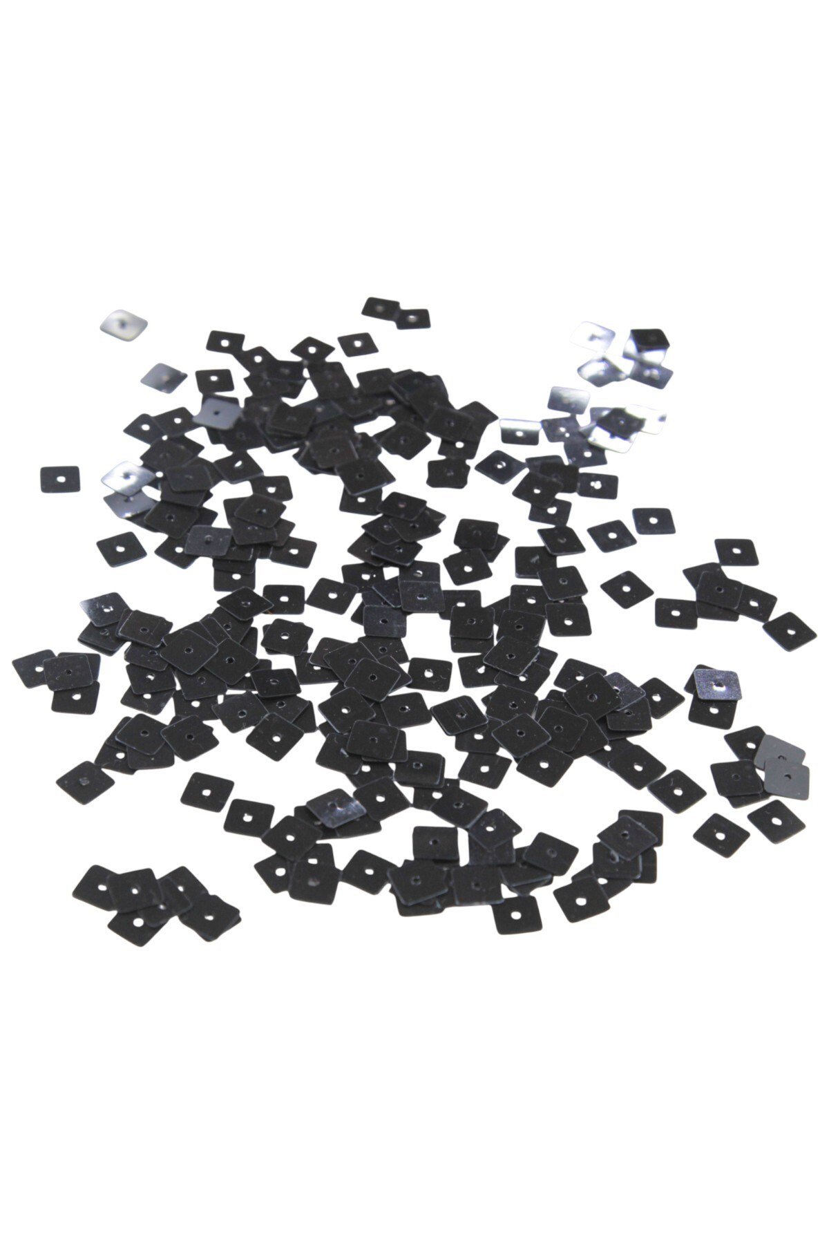 Siyah 8x8 Kare Delikli Pul Payet 30 Gr (Tülbent, Oya, Havlu Malzemesi)