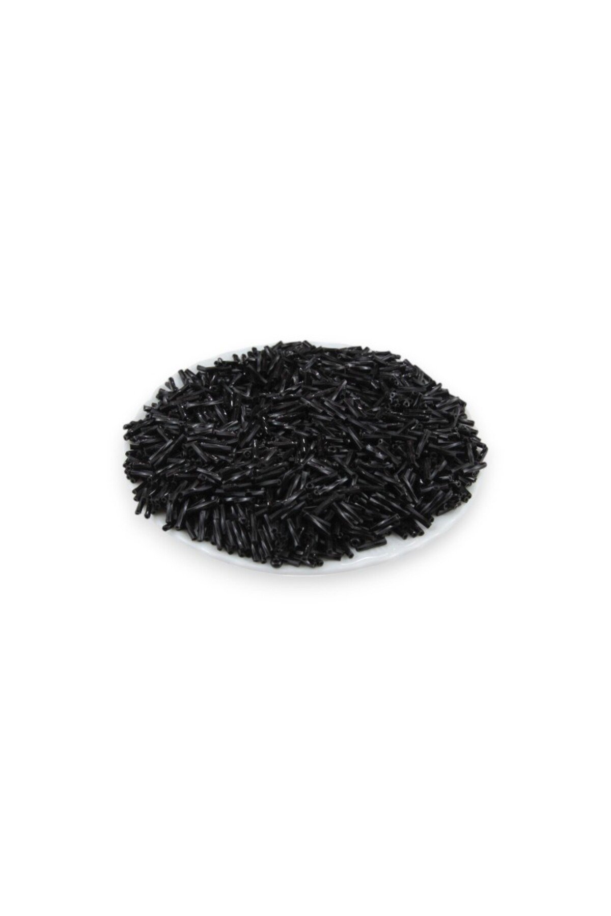 Siyah Burgulu Boru 10 mm Boncuk 100 Gr