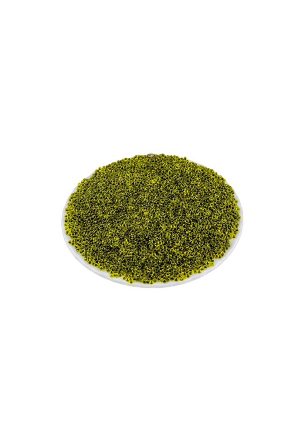 Siyah İçten Boyalı Sarı (11/0) 2 mm Kum Boncuğu 100 gr