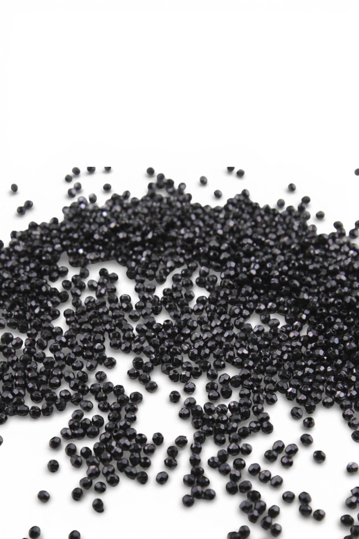 Siyah Tonu 4 mm Dünya Akrilik Boncuk Aksesuar Takı Malzemesi (25 Gram)