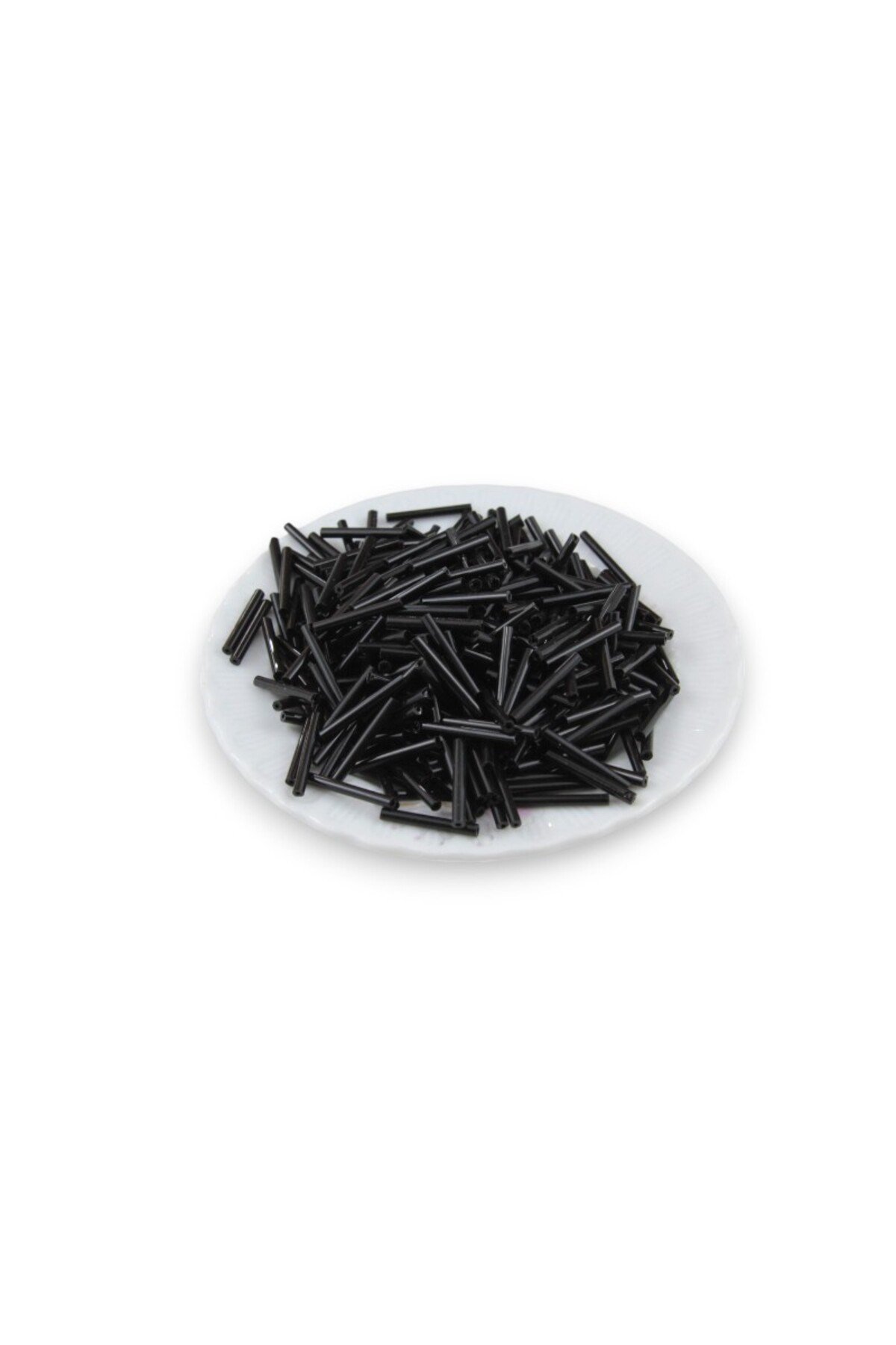 Siyah Uzun Boru 20 mm Boncuk 100 Gr