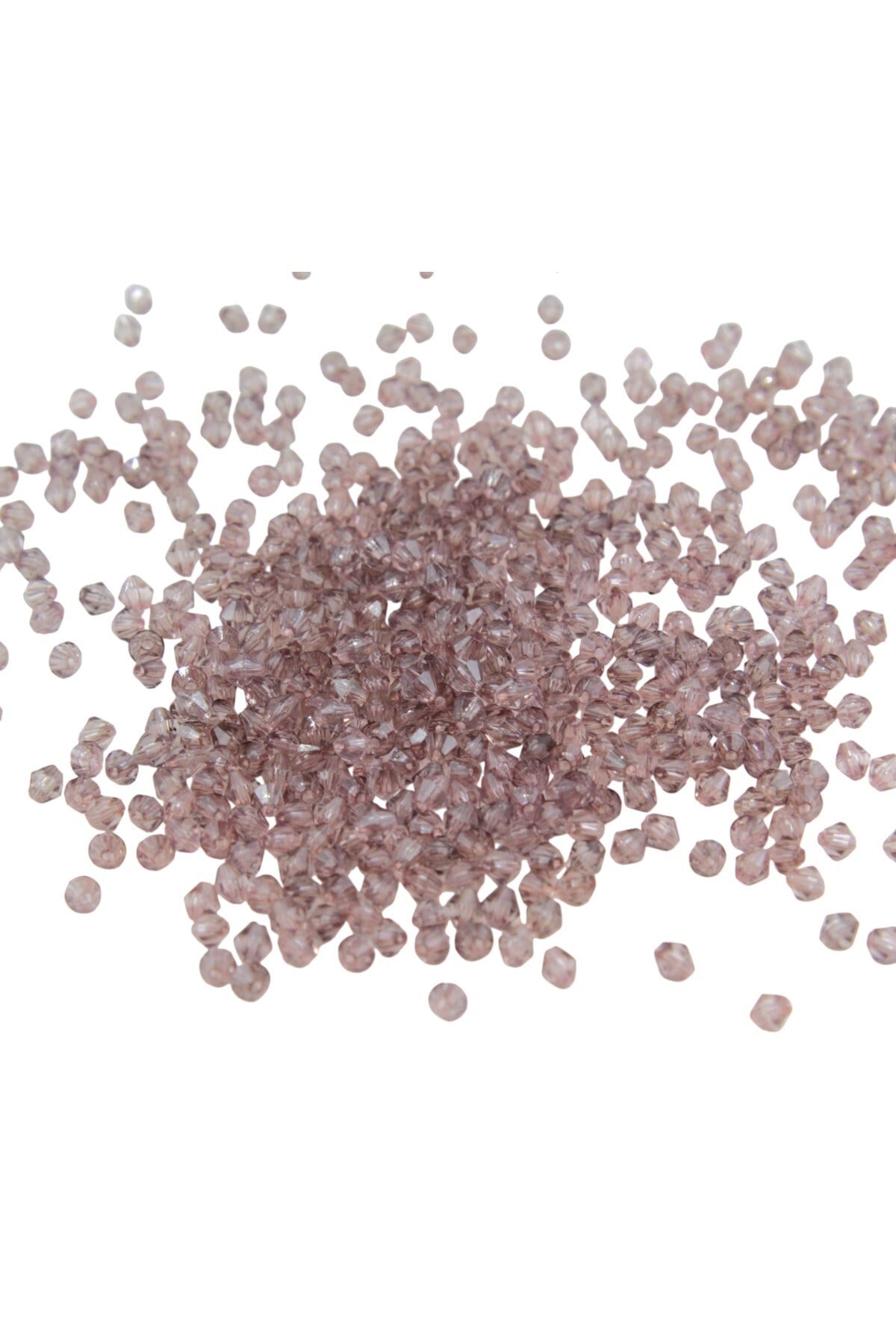 Sütlü Kahve Tonu 5 mm Piramit Akrilik Boncuk Aksesuar Takı Malzemesi (25 Gram)