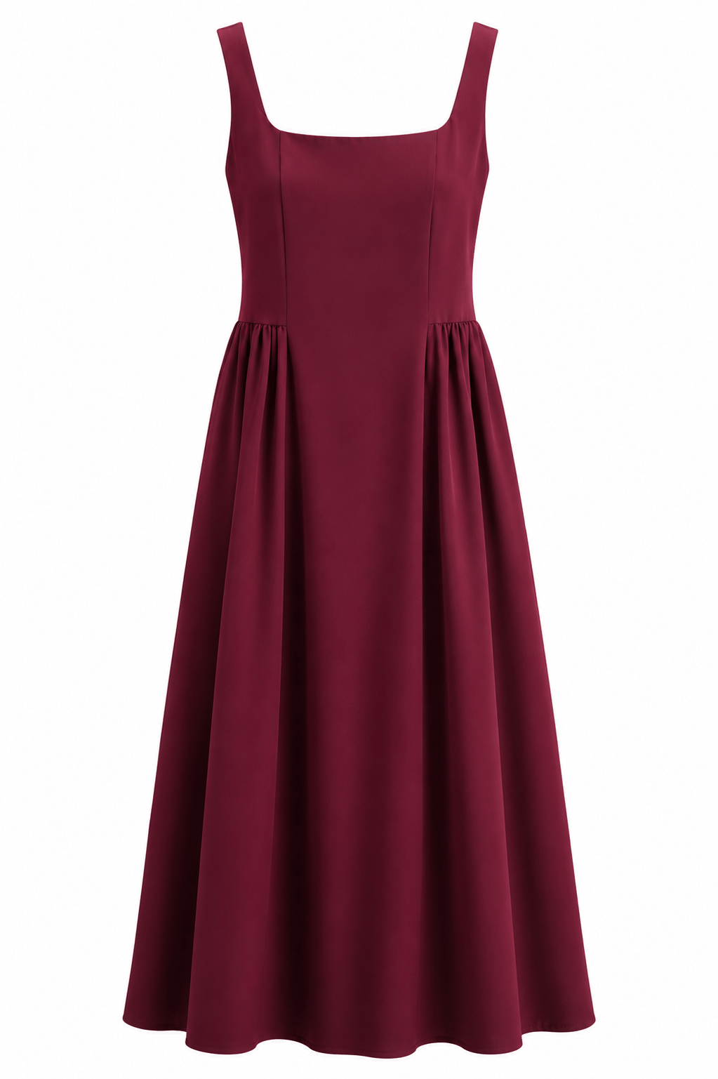 Bordo prenses elbise
