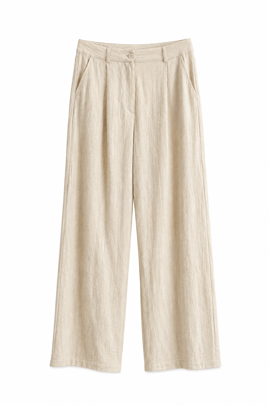 Natural keten karışımlı pantolon