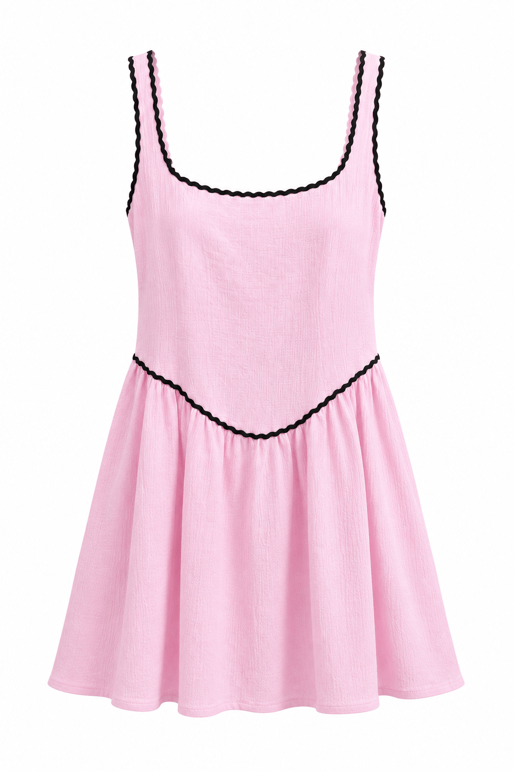 Pembe rahat kalıp mini elbise