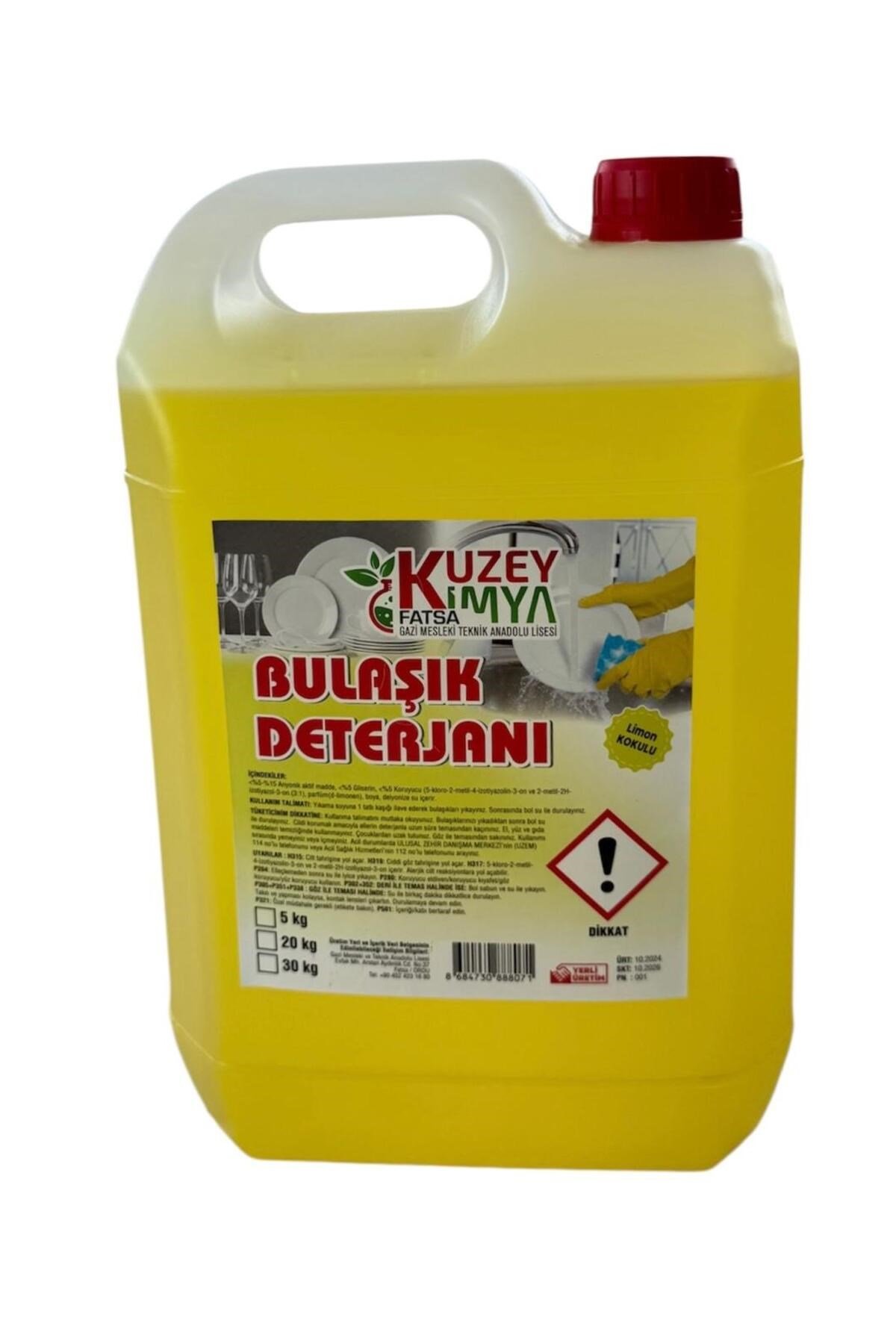 Limon Kokulu Bulaşık Deterjanı 5 KG