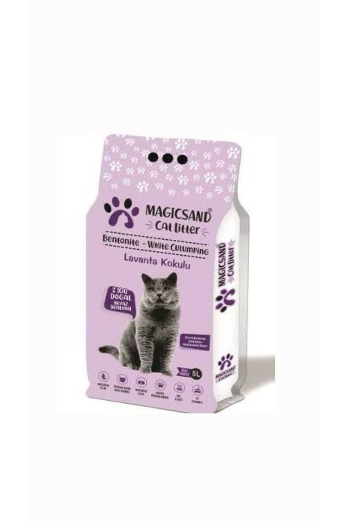 Magic Sand Cat Litter Lavanta Kokulu Kedi Kumu 5 Lt
