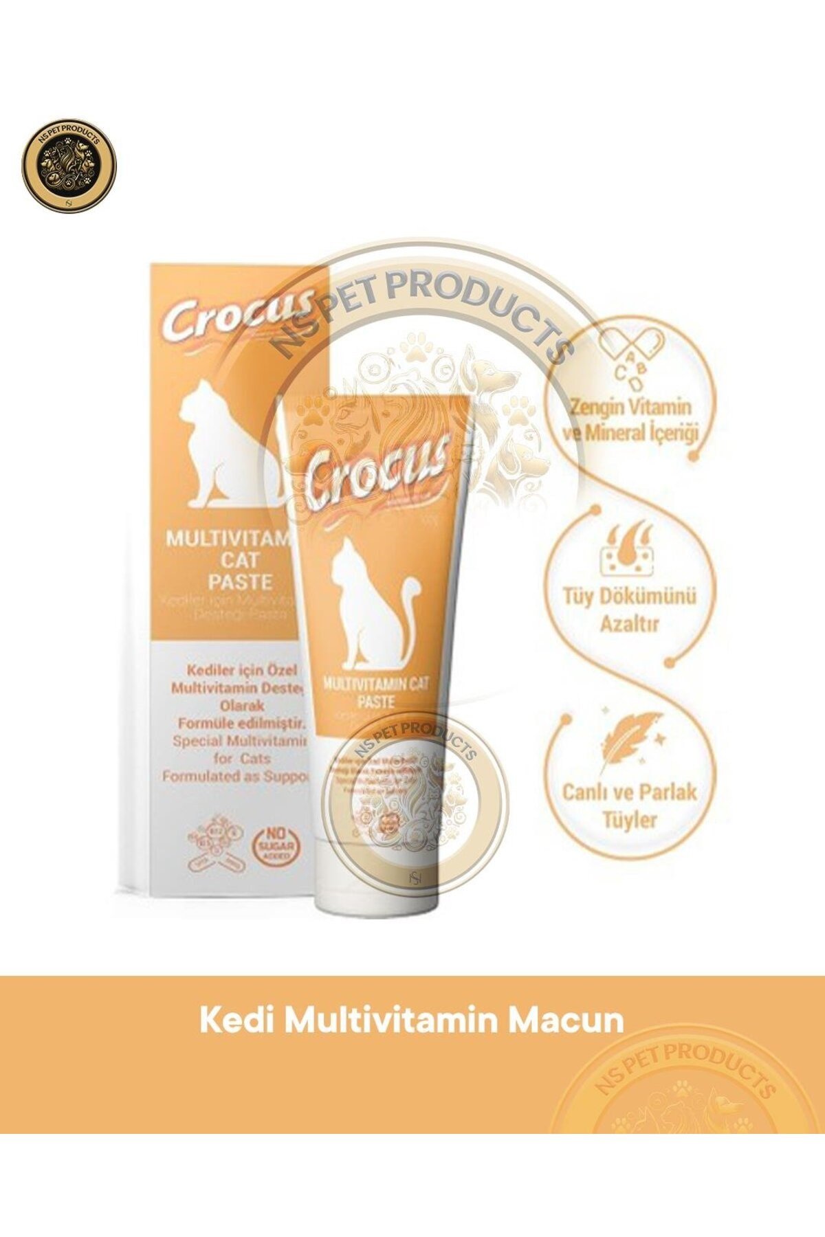 Multivitamin Kedi Macunu 100 gr – Vitamin & Mineral Takviyesi