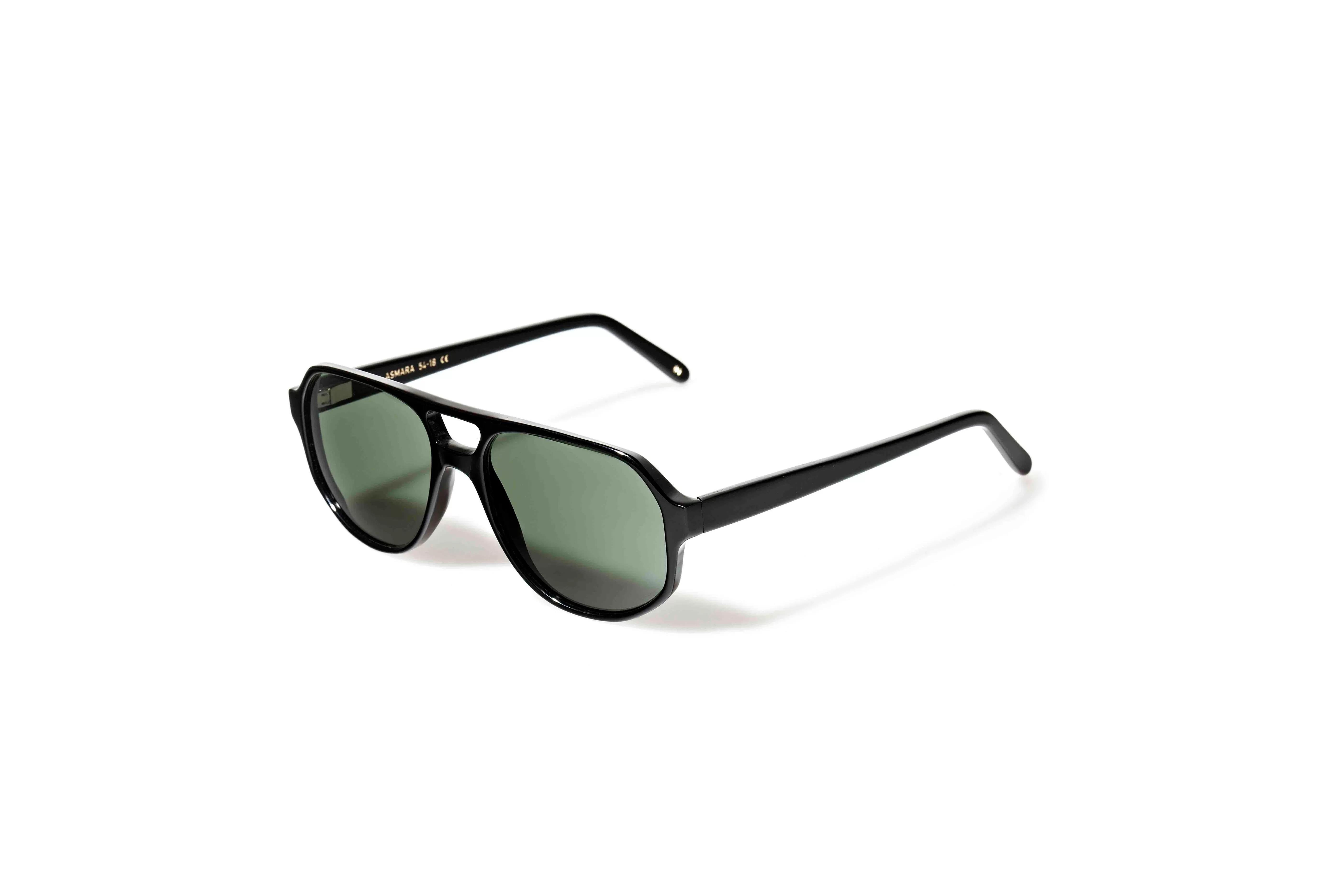 LGR Asmara Black 01 // Green G15 Unisex Güneş Gözlüğü