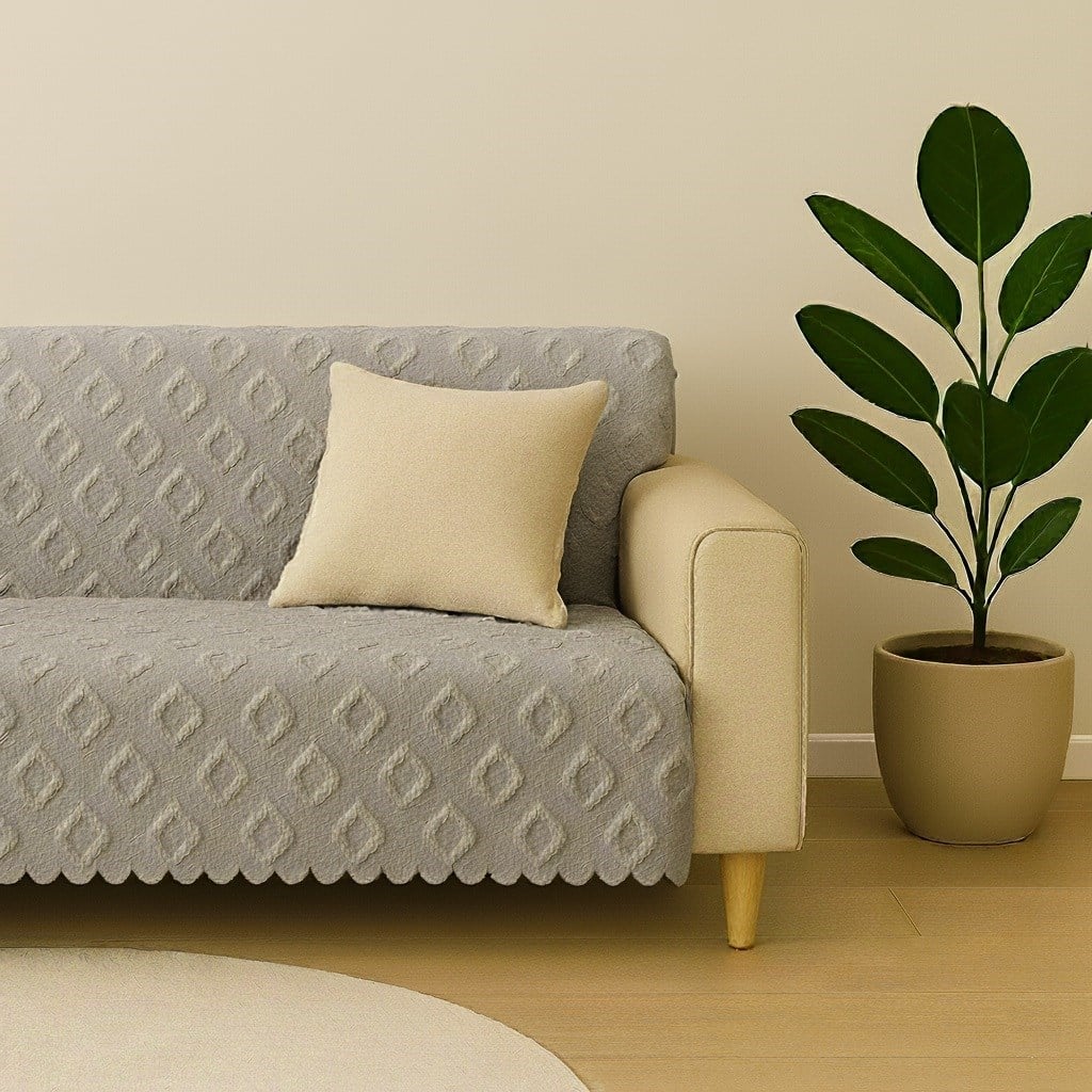 Koltuk Örtüsü  175x215 cm – Çekyat Örtüsü, Kaymaz, Yıkanabilir, Lüks Kumaş Şönil