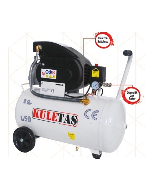 KULETAŞ 50 LT 2 HP HAVA KOMPRESÖRÜ