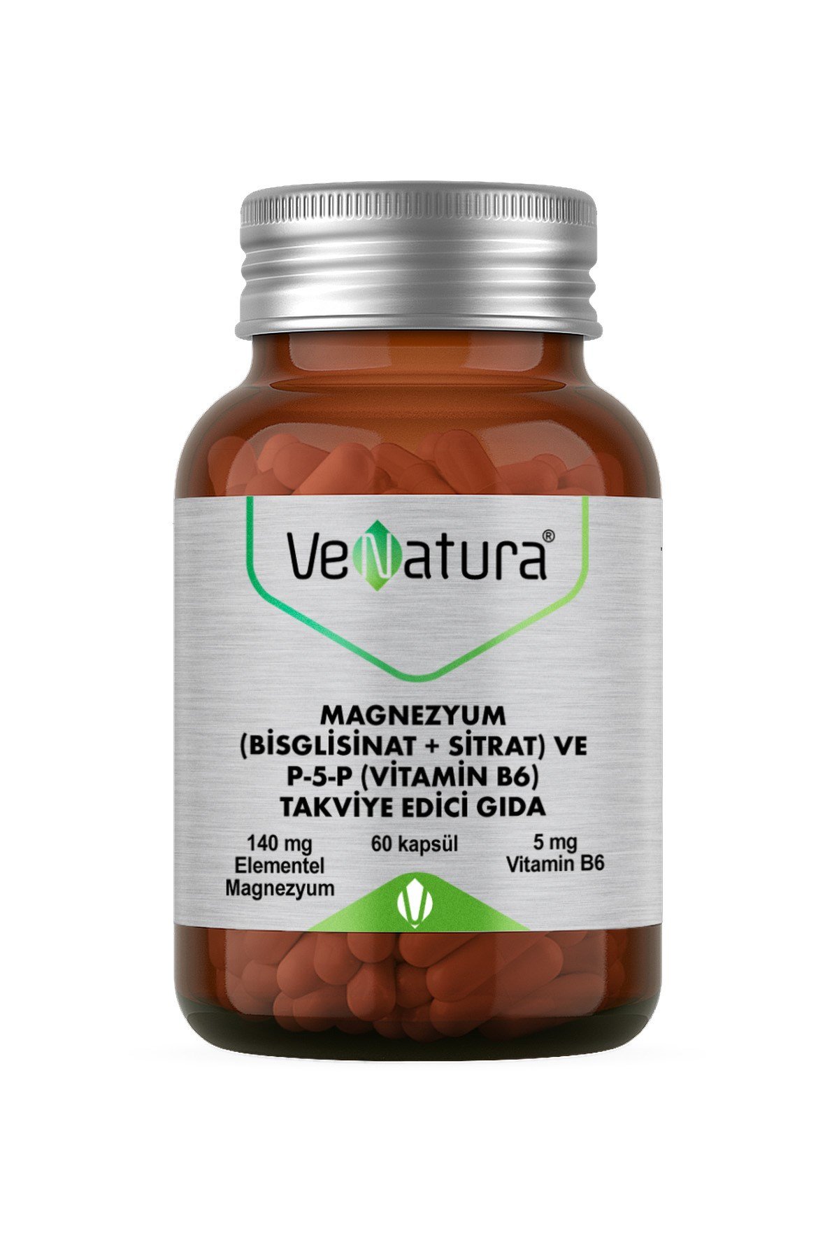 Magnezyum (Bisglisinat+Sitrat) ve P5P (Vitamin B6)