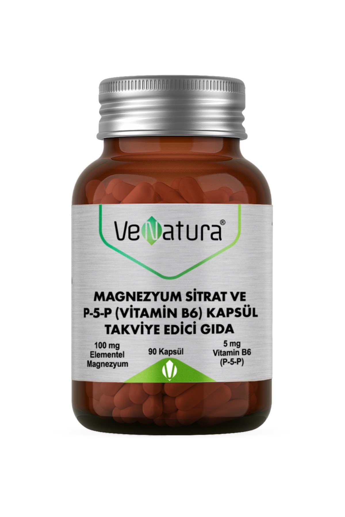 Magnezyum Sitrat ve P-5-P (Vitamin B6) Kapsül