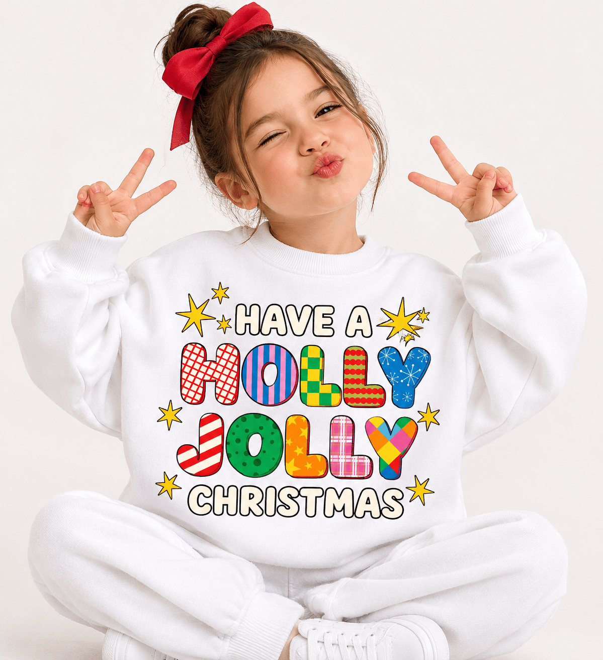 Holly jolly  oversize basic sweatshirt 