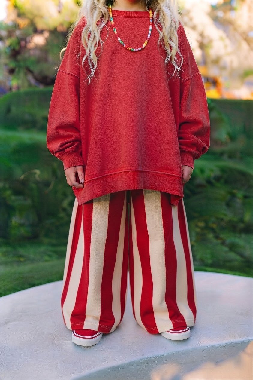 KIRMIZI ÇİZGİLİ BAGGY ESOFMAN ALTI 