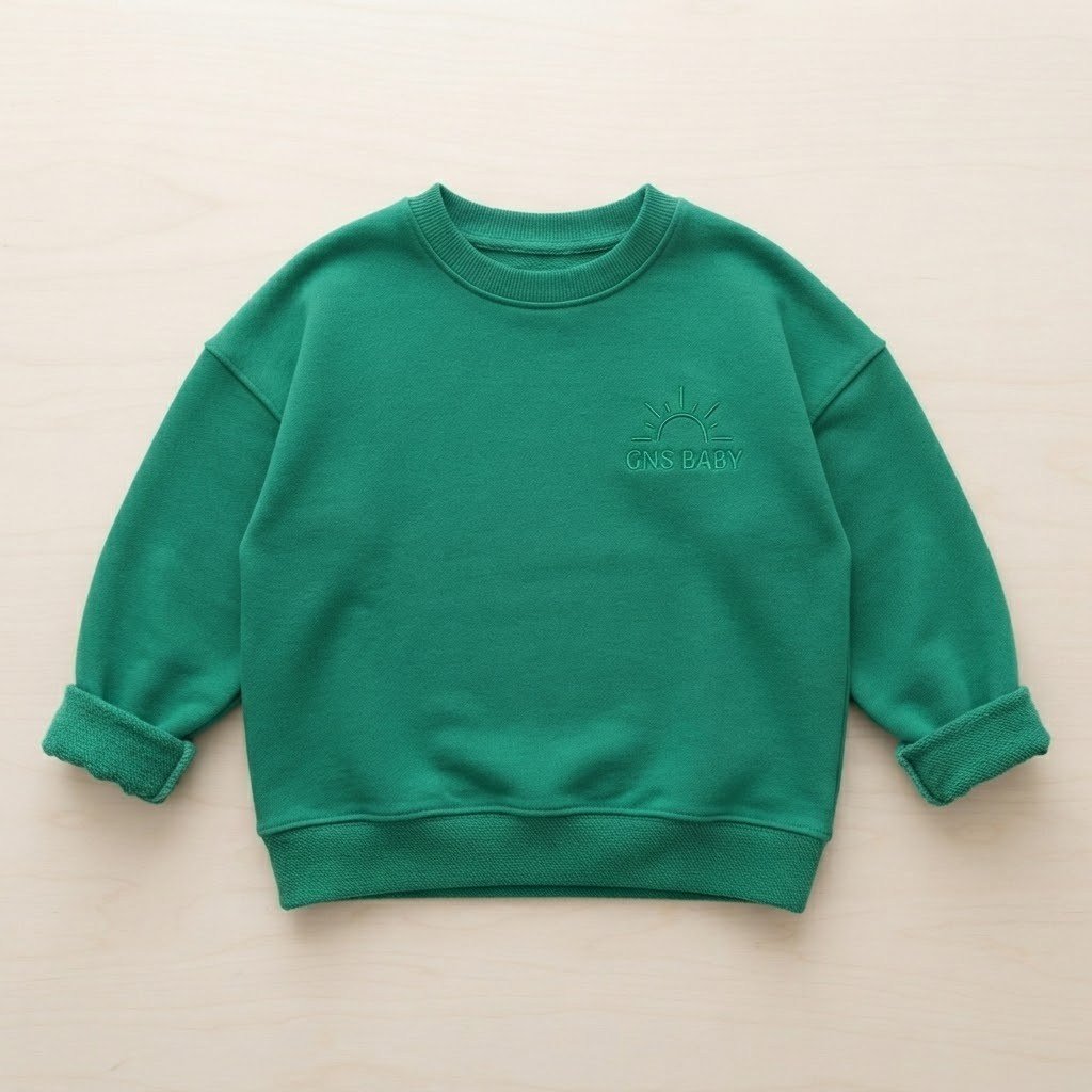 ZÜMRÜT YEŞİL OVERSİZE SWEATSHİRT 