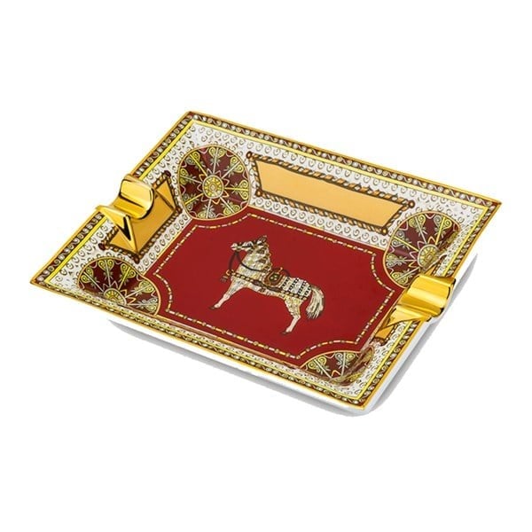 Aztec Horse Gold Mosaic Porselen Puro Küllüğü 2li