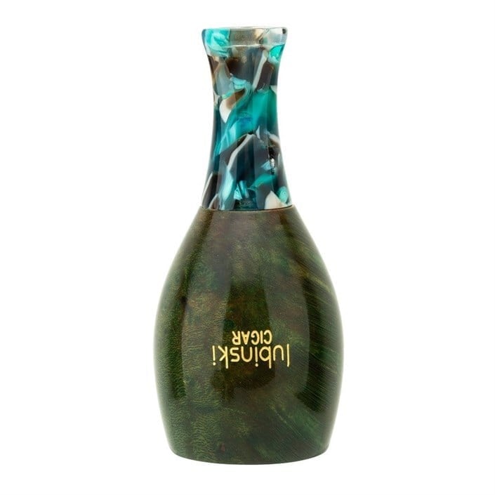 Lubinski Yeni 4 Boy Kullanım Briar Puro Ağızlığı 9mm Filtreli Big Green (38-57 Ring)