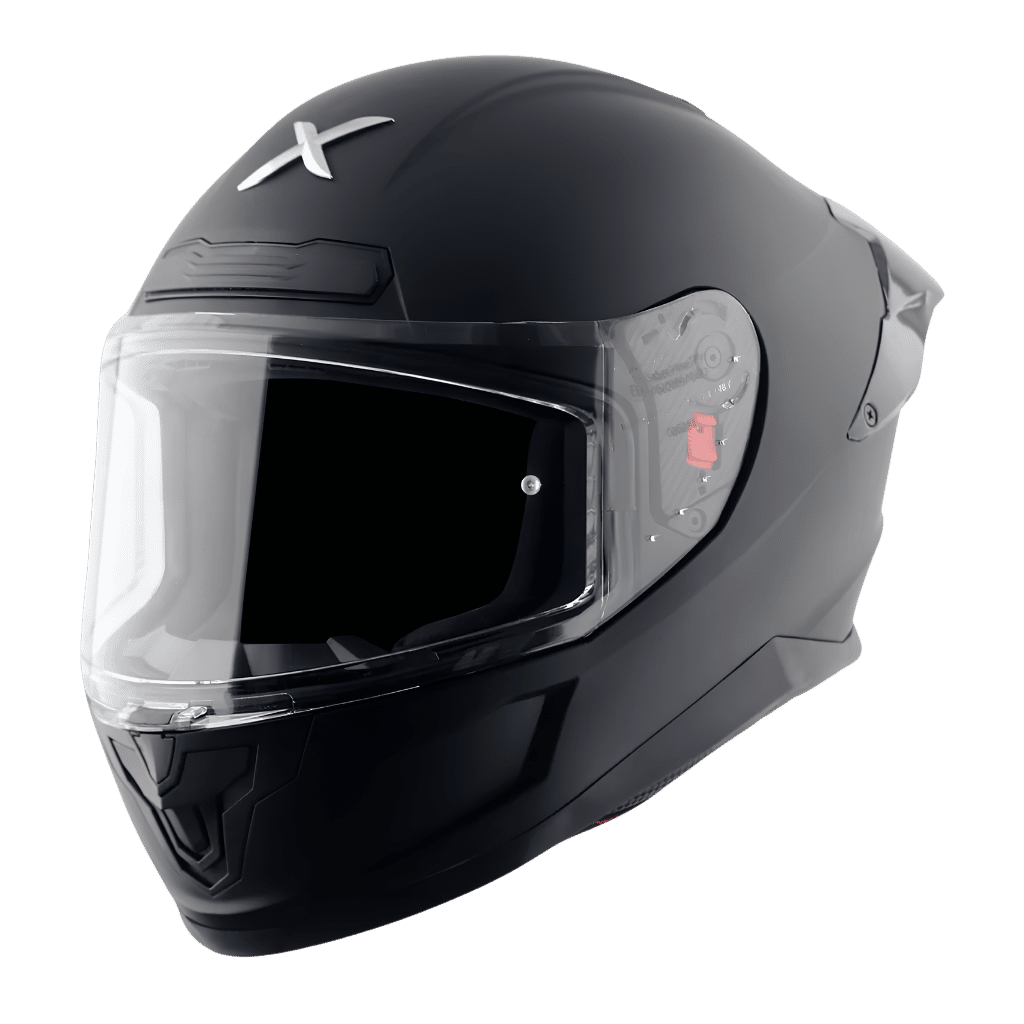 Axor Saber Solid-E Mat Siyah Motosiklet Kaskı