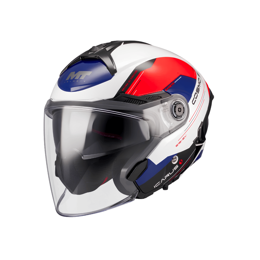 Mt Helmets Cosmo Sv Icarus A5 Parlak Açık Kask