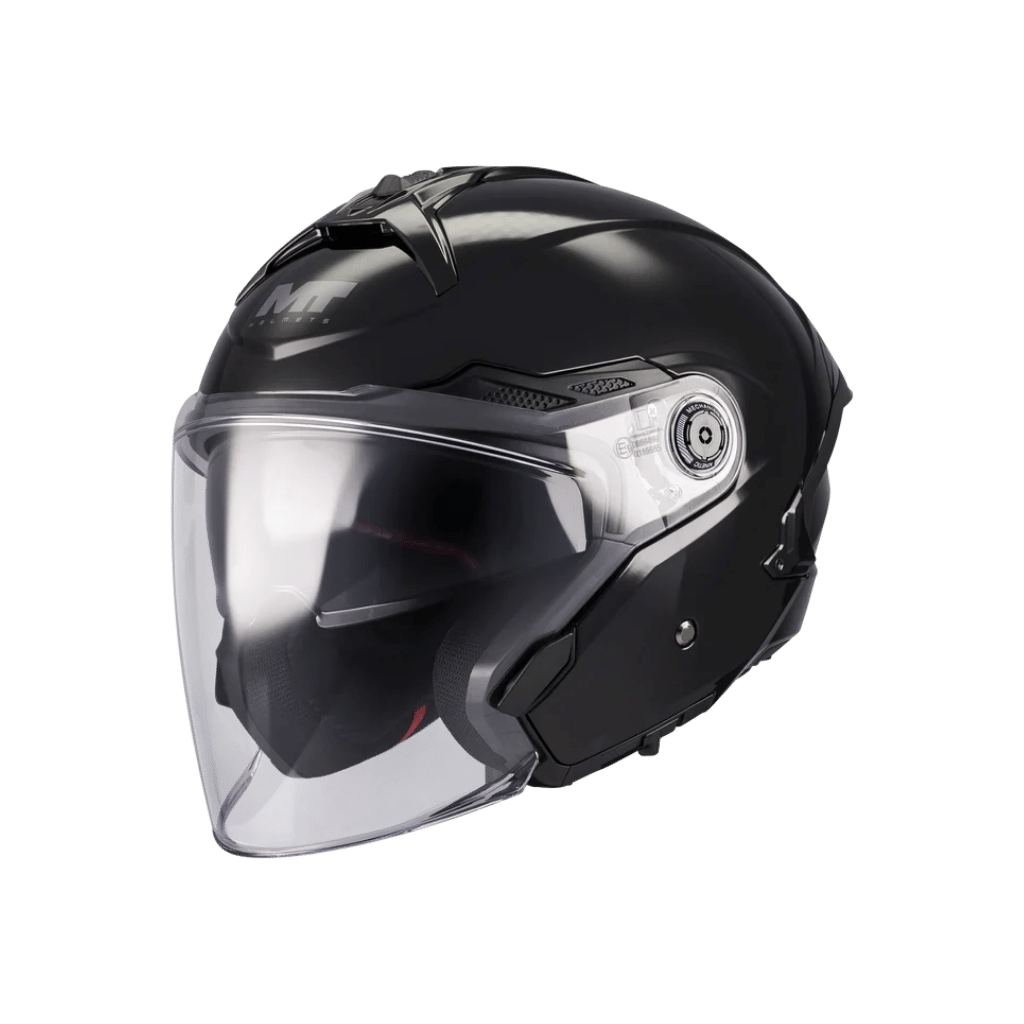 Mt Helmets Cosmo Sv Pure A1 Parlak Siyah Açık Kask