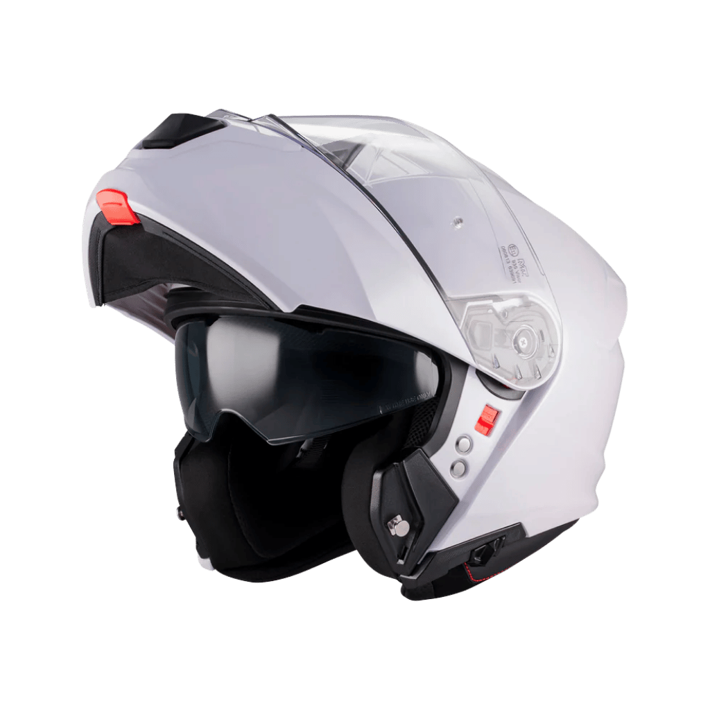 Mt Helmets Genesis SV Pure A0 Parlak Beyaz Çene Açılır Motosiklet Kaskı