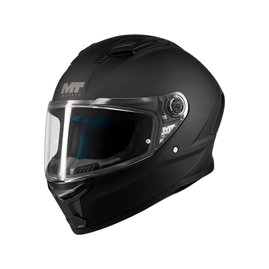 Mt Helmets Stringer 2 Pure A1 Mat Siyah Motosiklet Kaskı