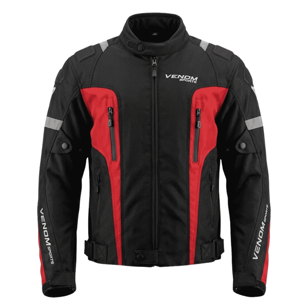 Venom Air Racing Siyah Kırmızı 3 Mevsim Motosiklet Mont