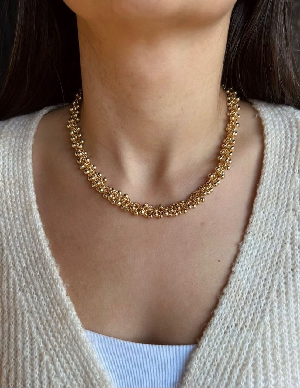 Gold Toplu Kolye