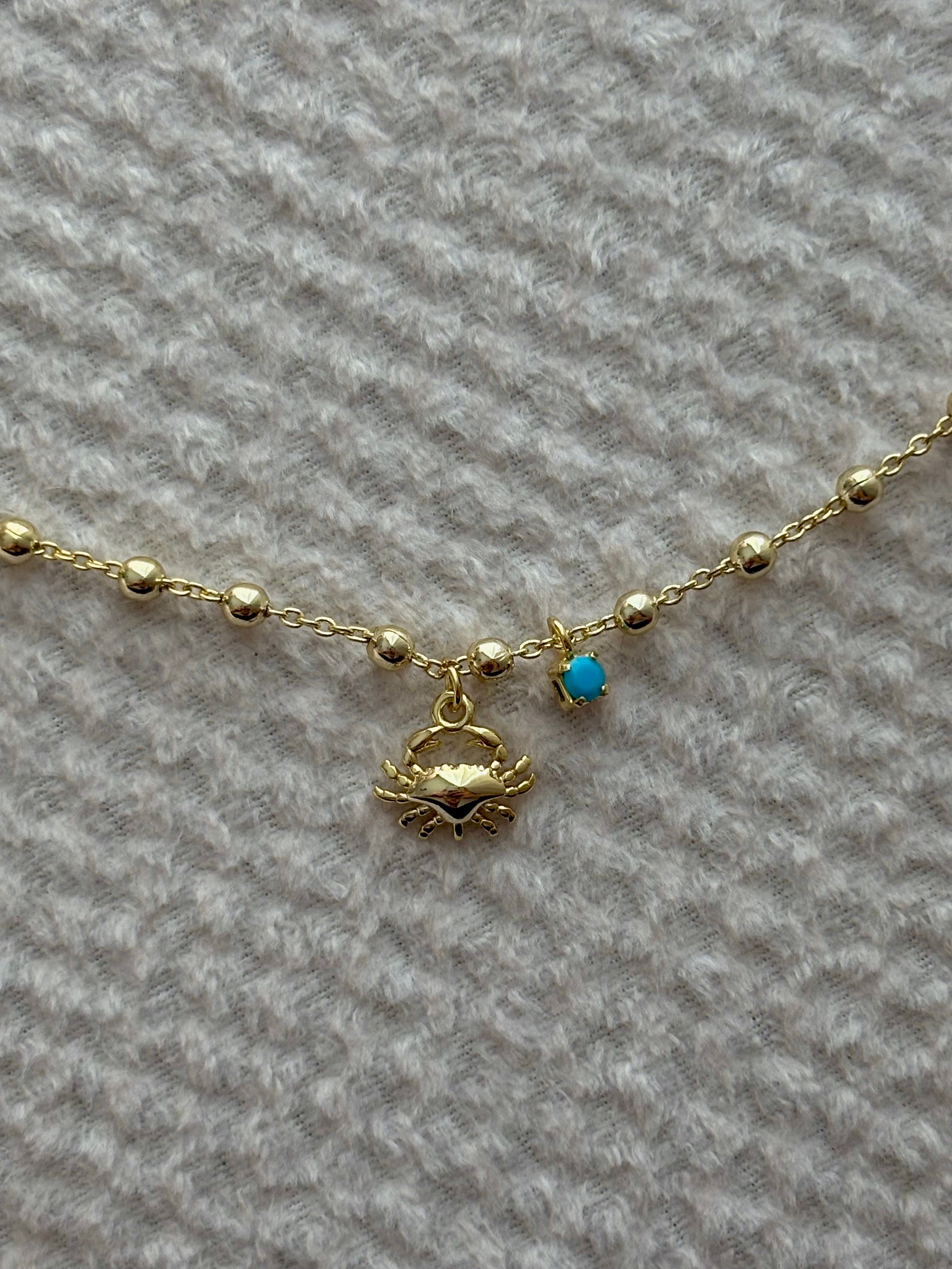 Yengeç Charmlı Gold Halhal
