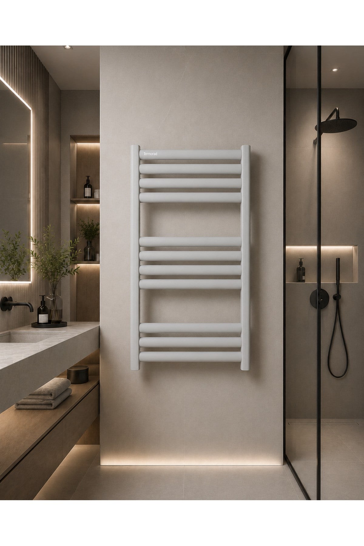 Alüminyum Mat Gri 50x110 Petsa Stila Havlupan