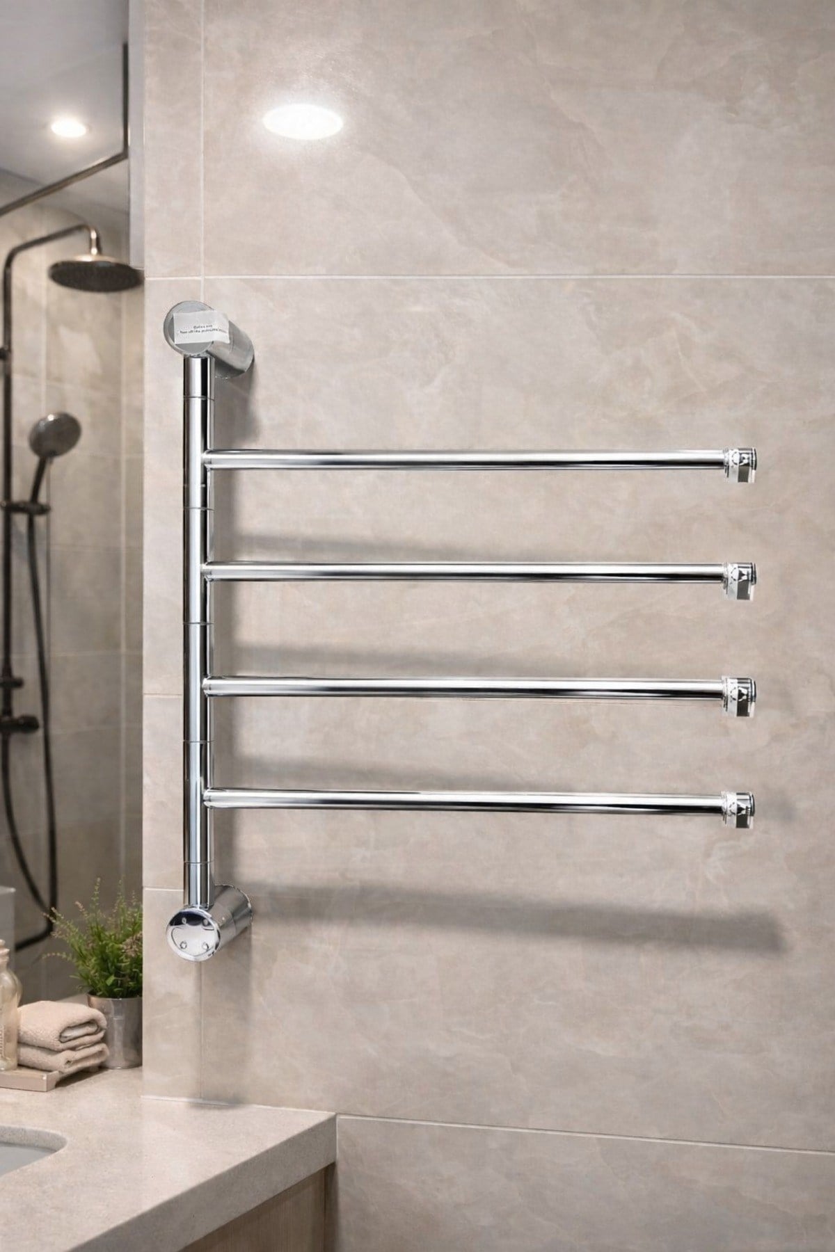 Elektrikli Havlupan 45x55x90 Cm 80 Watt ( Krom )