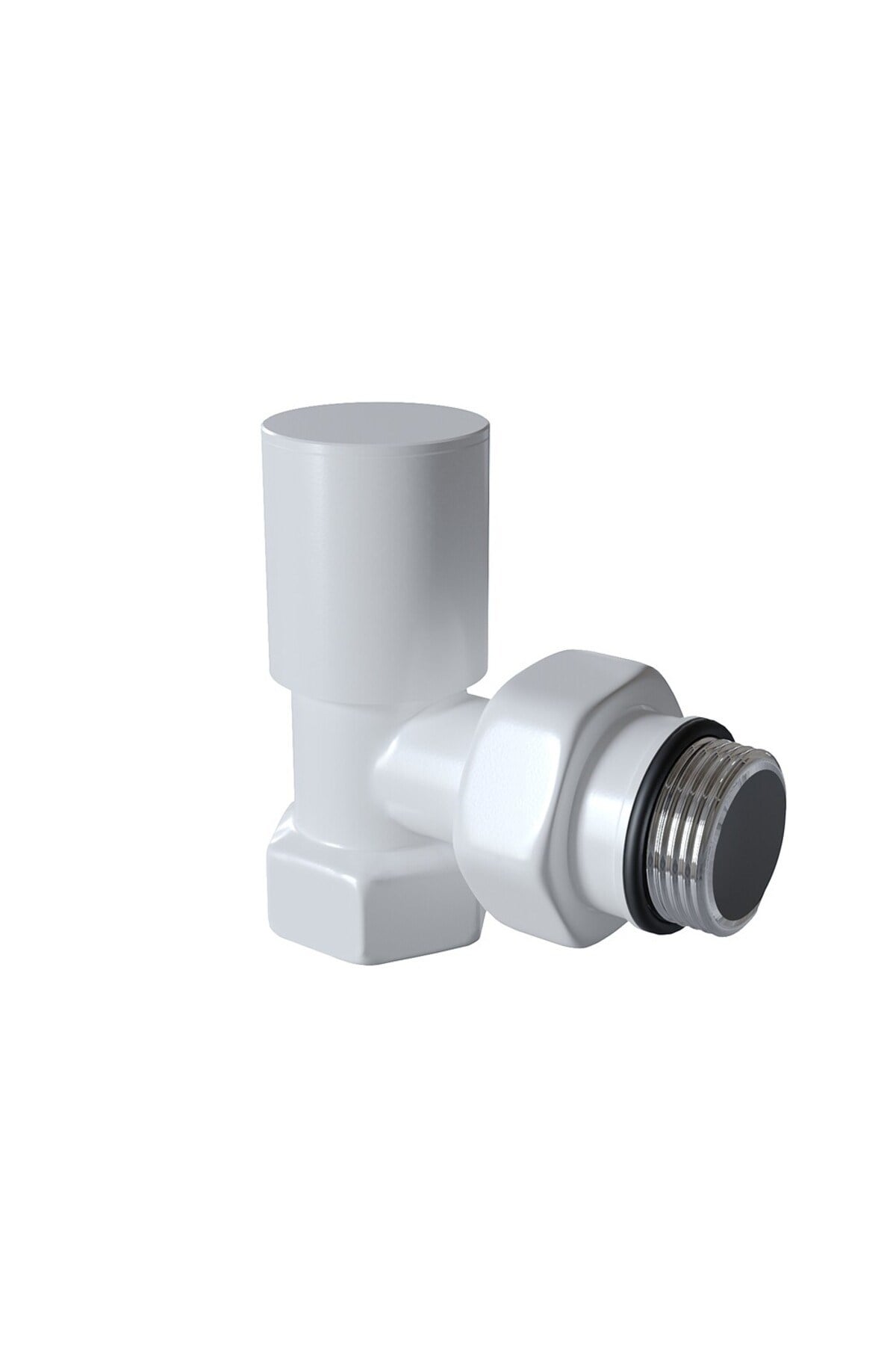 Radyatör Havlupan Vanası Köşe Tip 1/2'' Beyaz