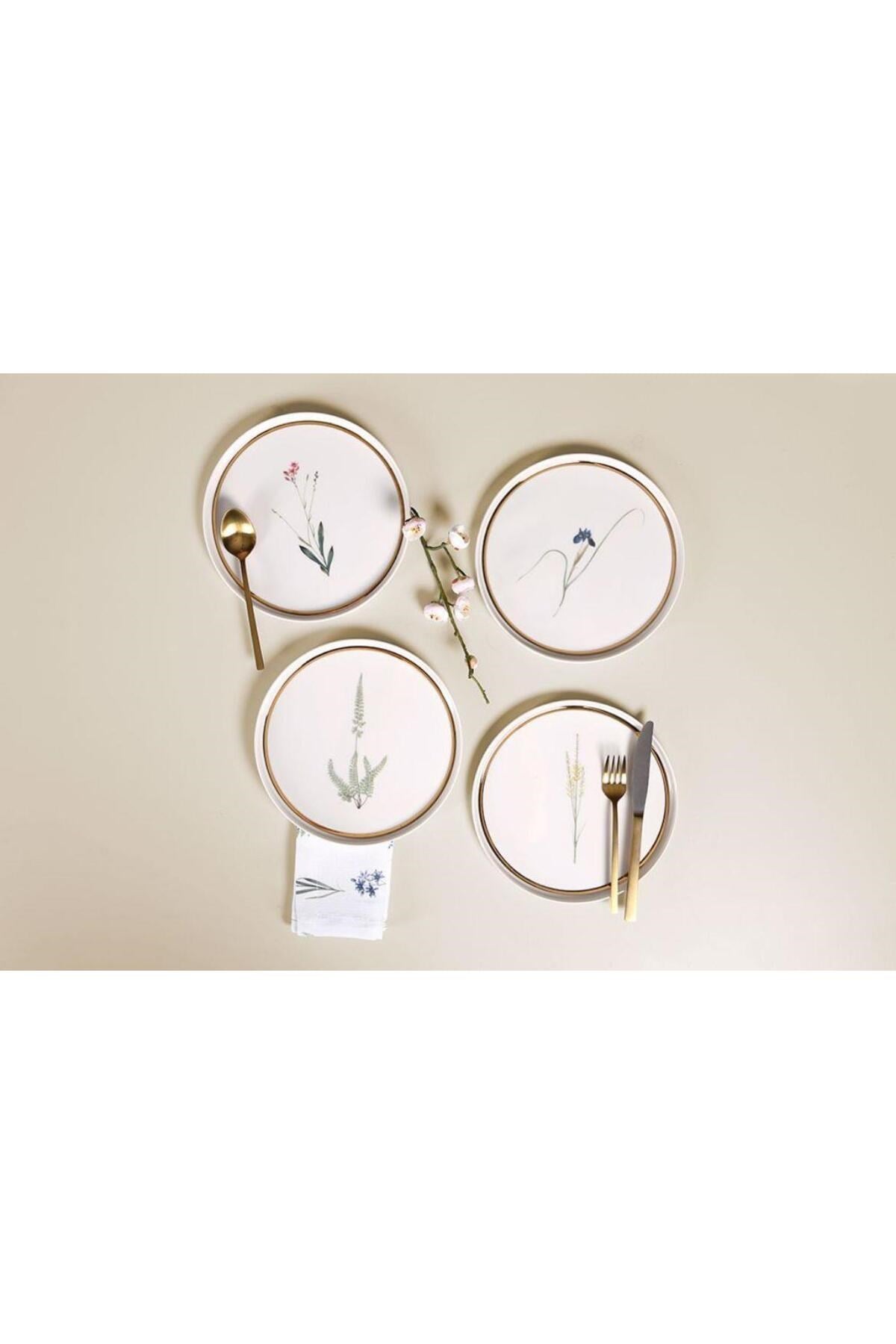 Botanical 4'lü Pasta Takımı 21cm