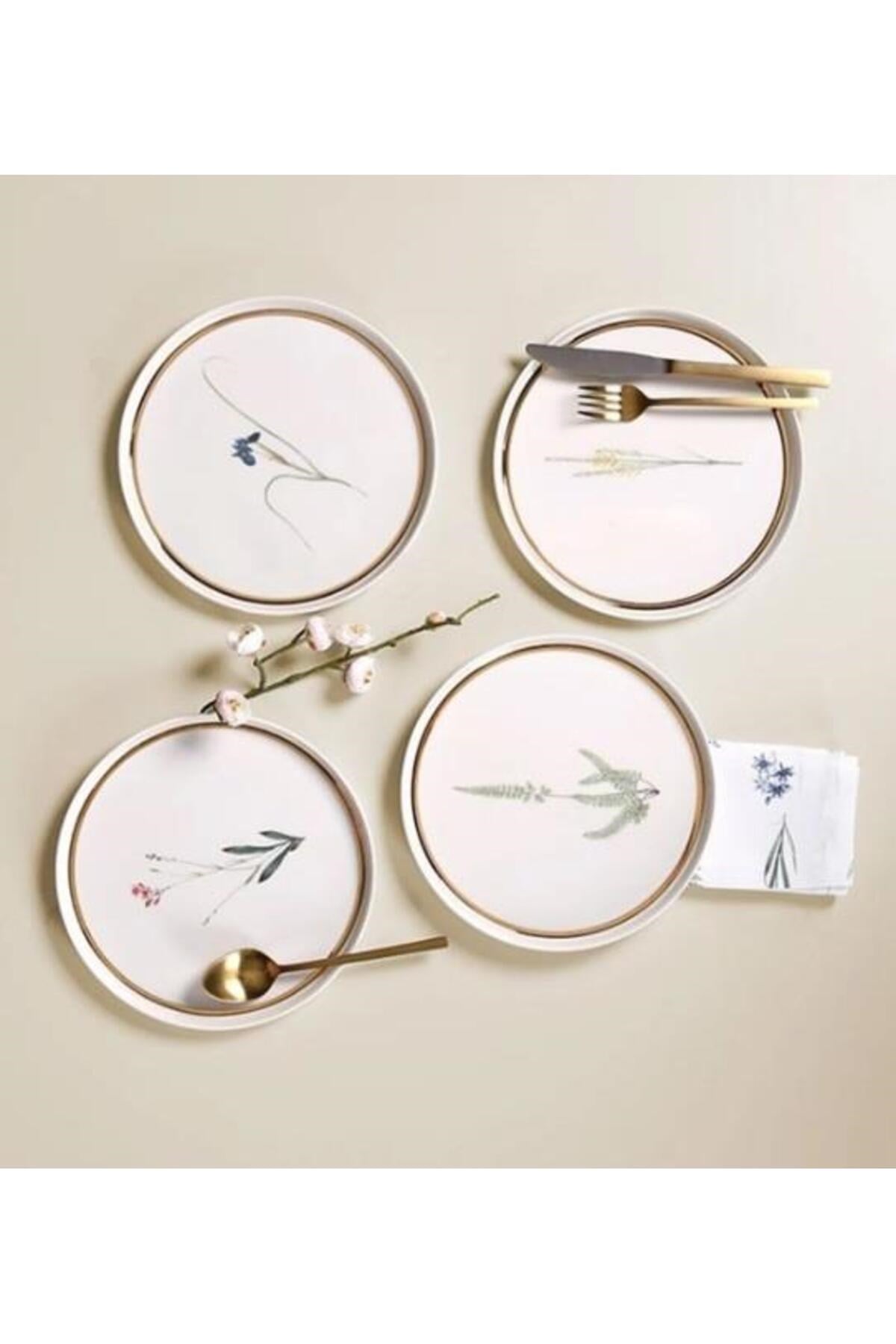 Botanical 4'lü Pasta Takımı 21cm