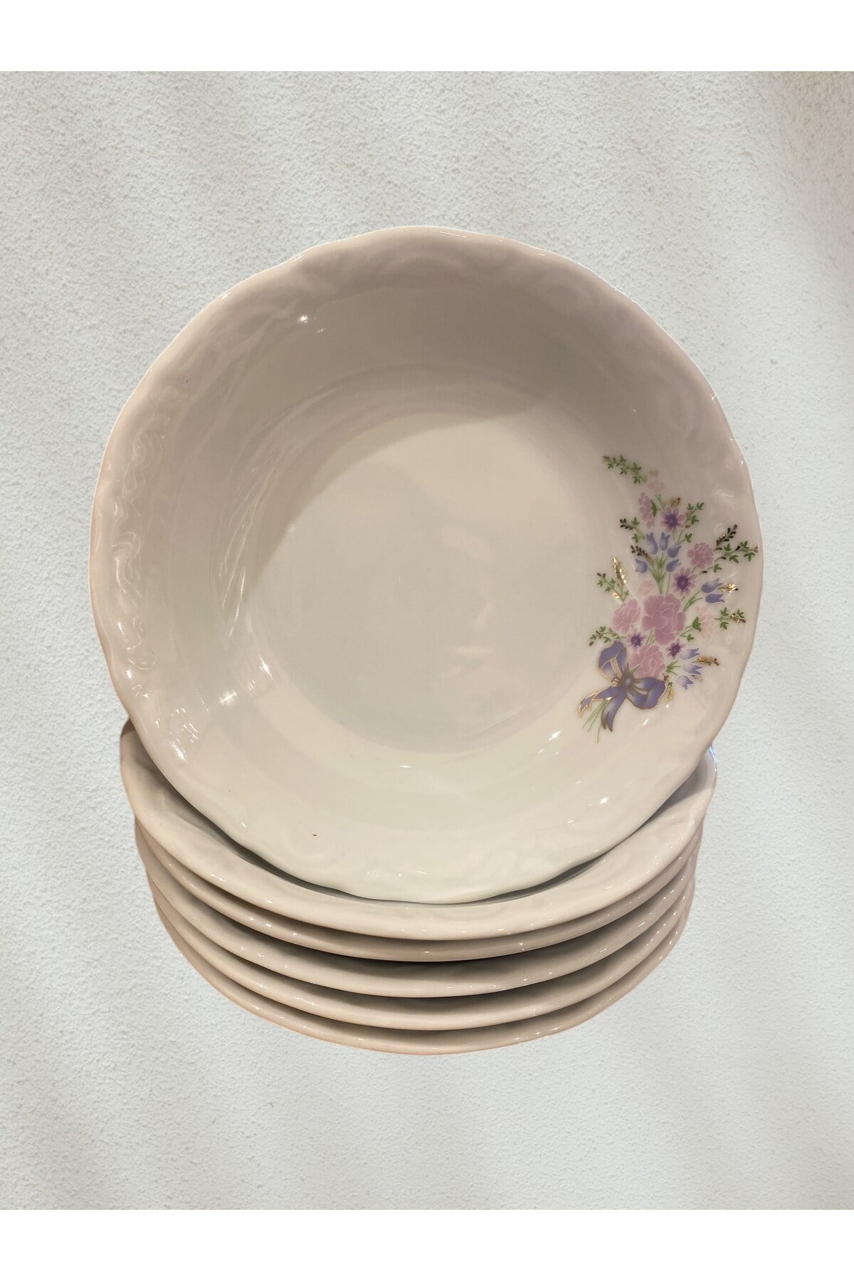 Buket 14cm Çerezlik Çukur Tabak 6'lı